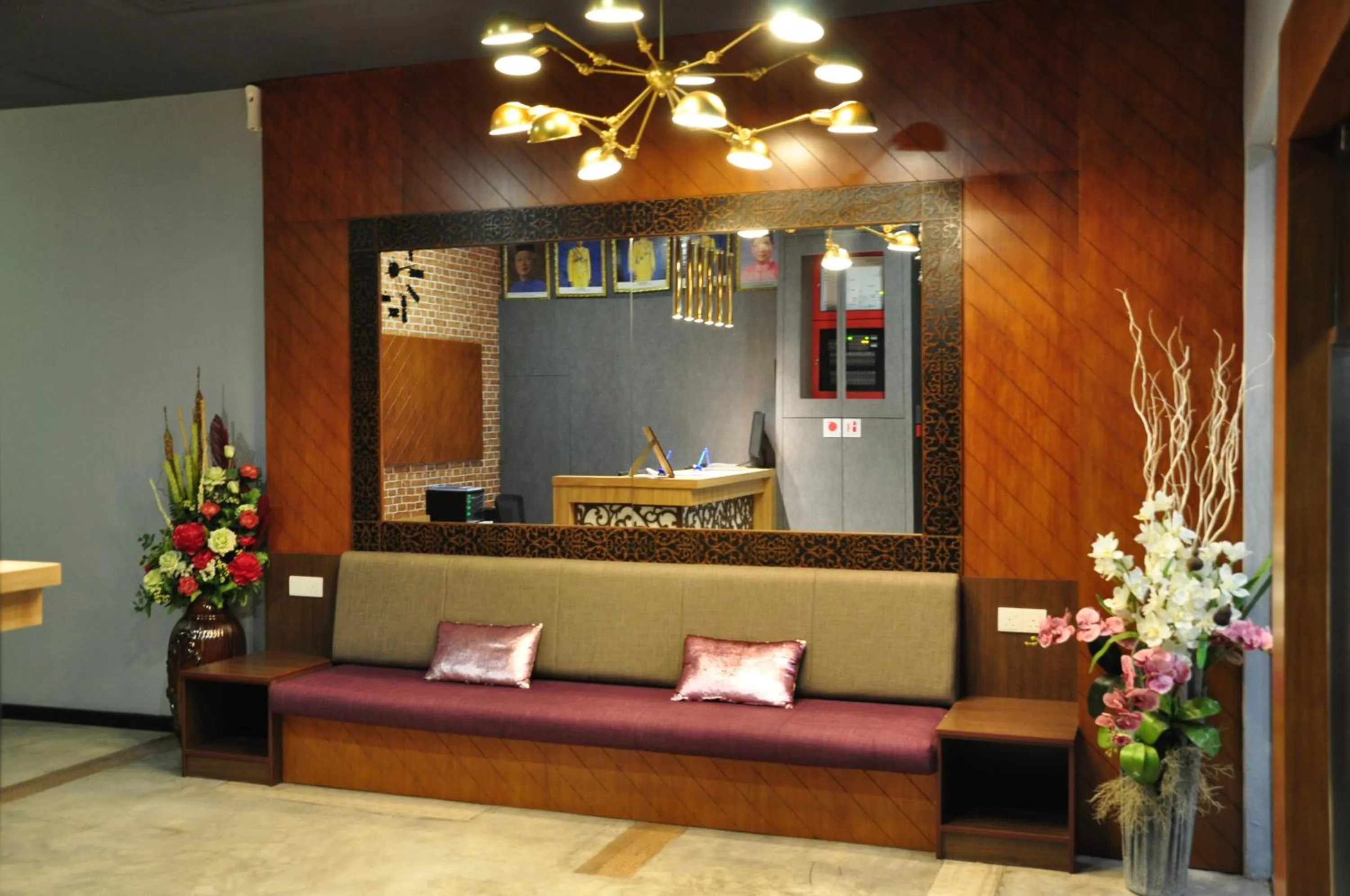 Seating area in Valya Hotel, Kuala Terengganu