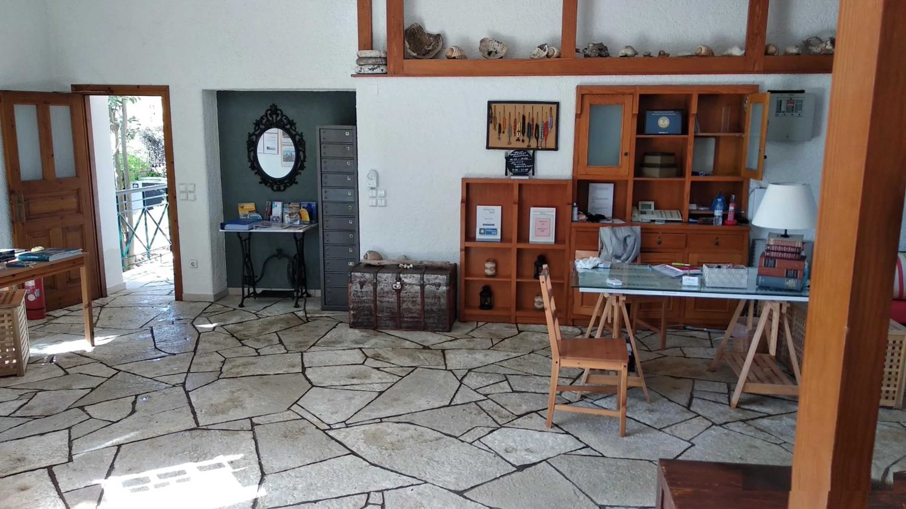 Lobby or reception in Grekis Beach Hotel and Apartments