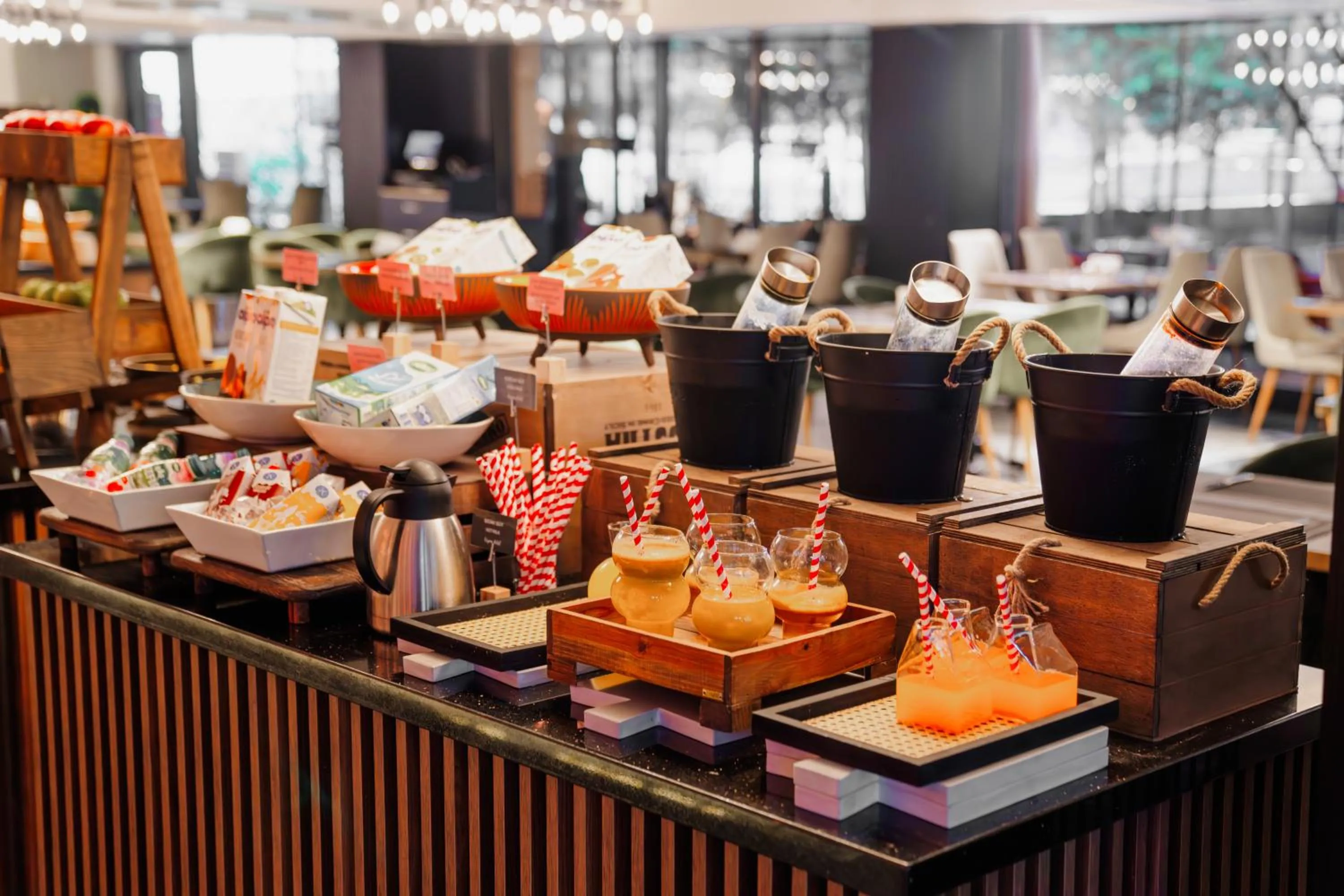 Buffet breakfast in Vespia Hotel