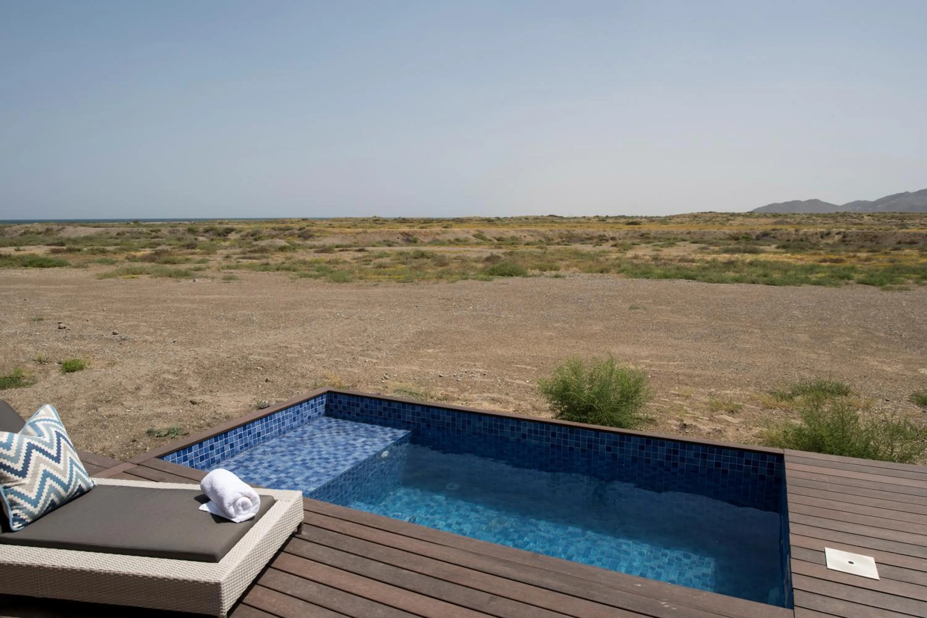 Pool view in Kingfisher Retreat by Sharjah Collection