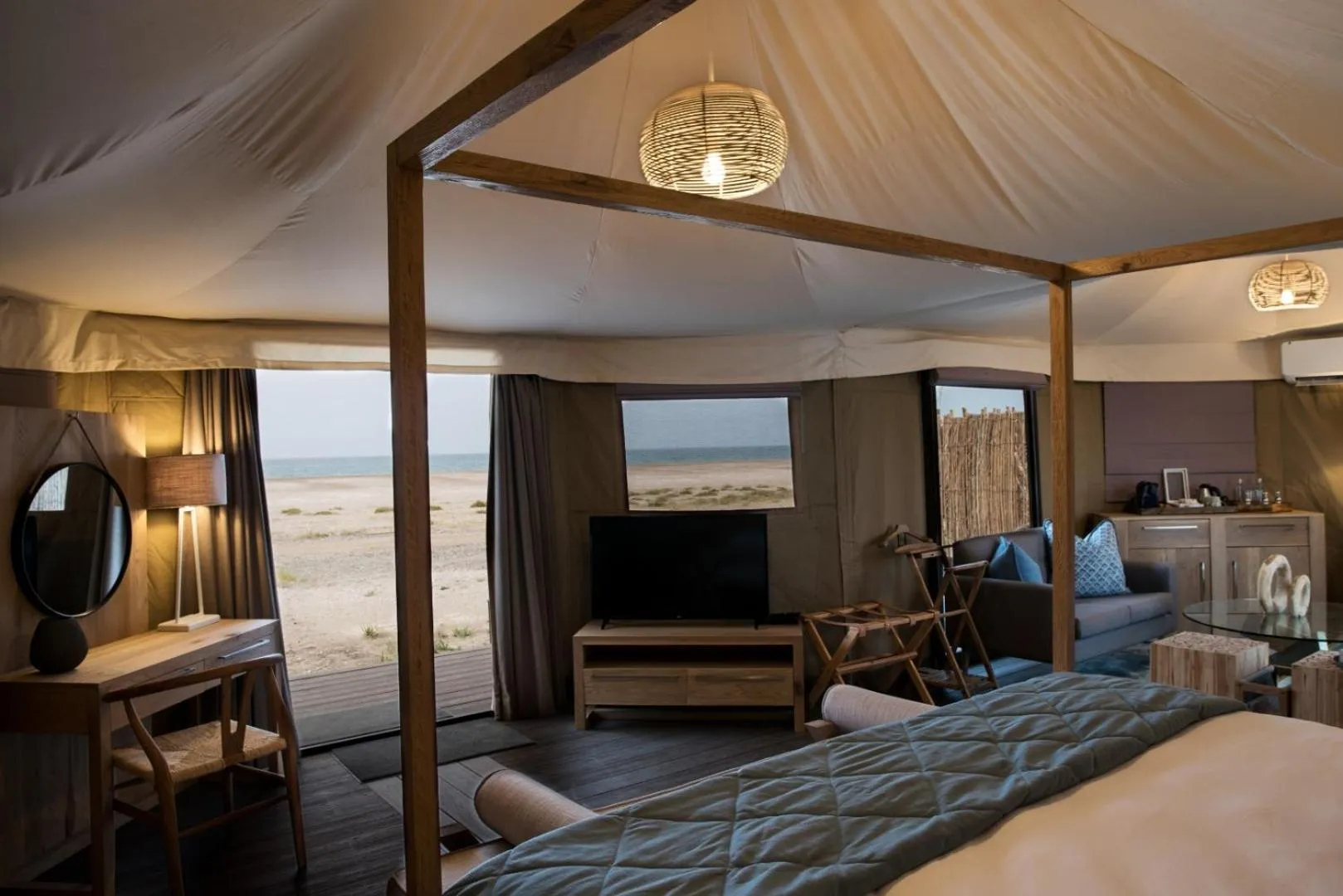 View (from property/room), Bed in Kingfisher Retreat by Sharjah Collection