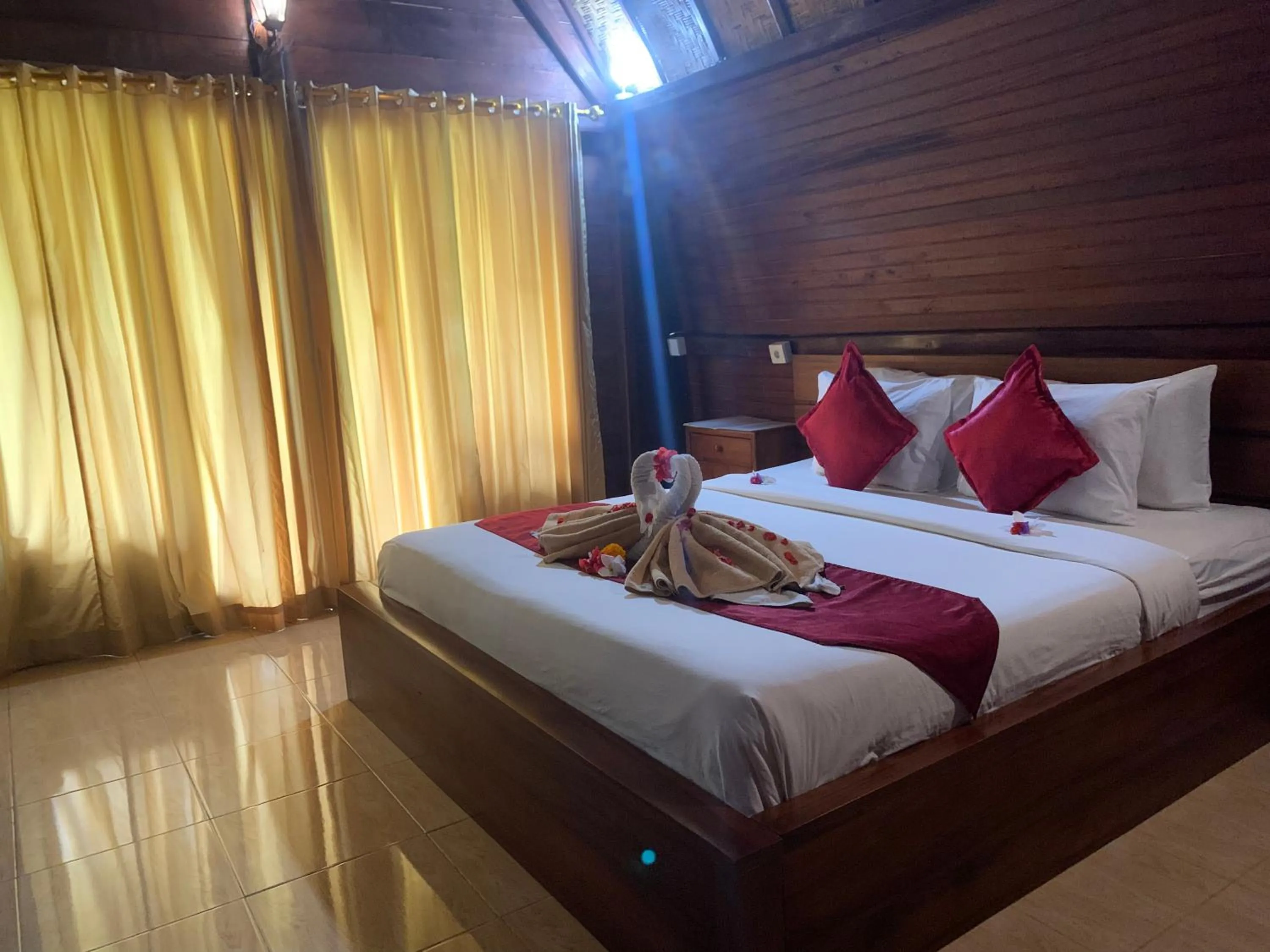 Bed in Jona Bungalow