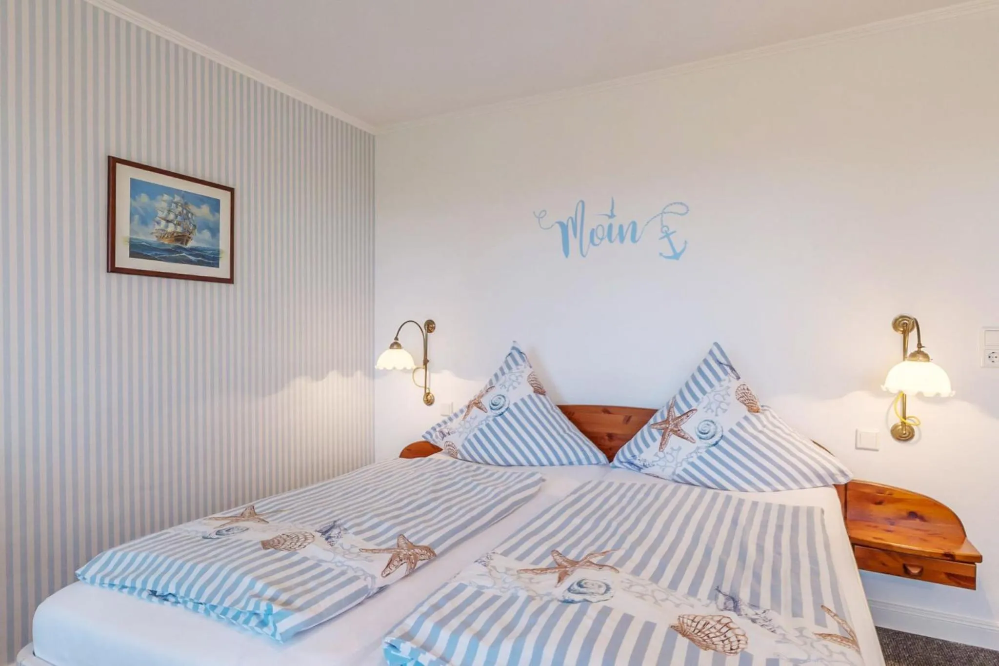 Bed in Inselhotel Arfsten