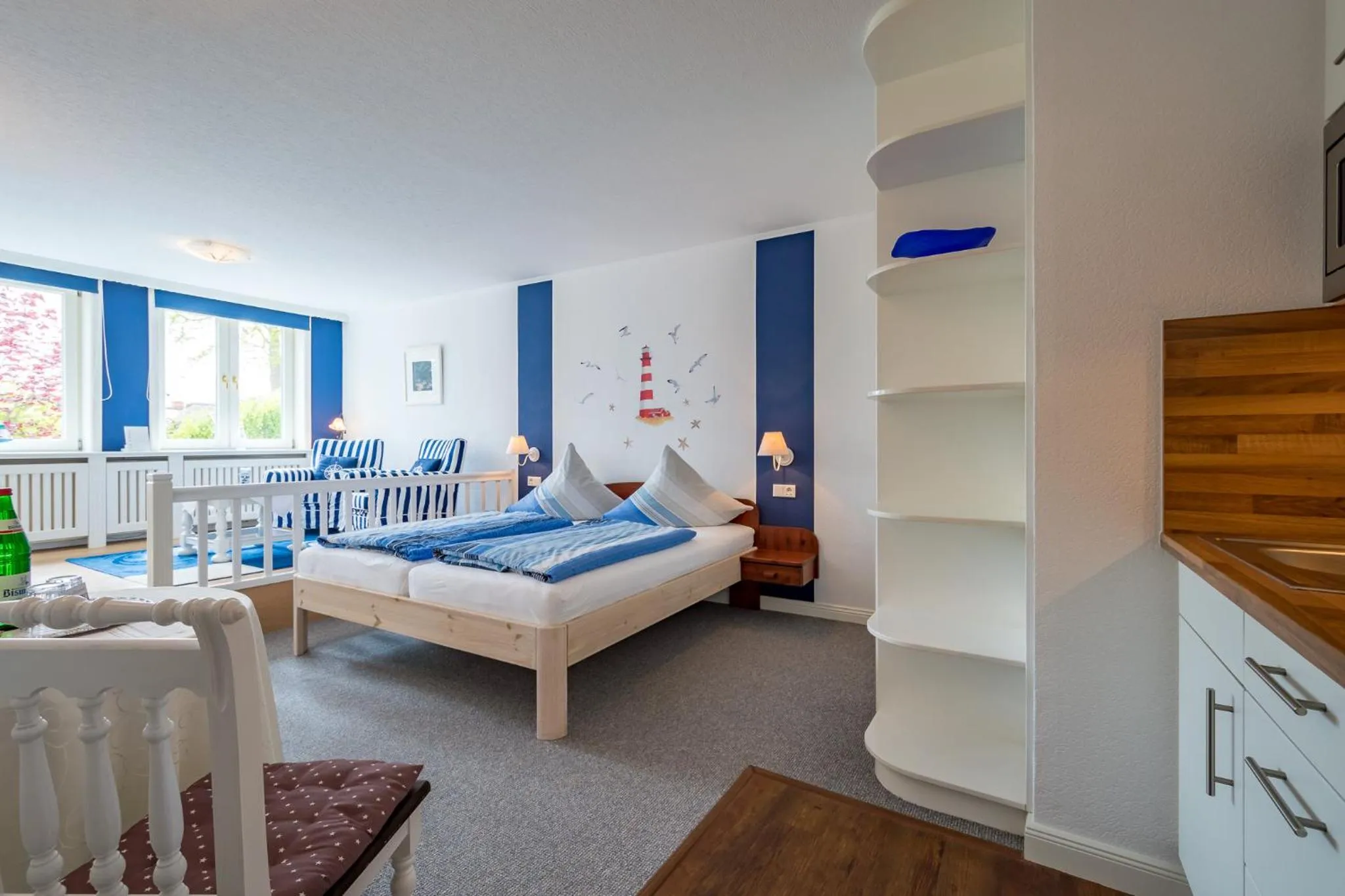 Living room, Bed in Inselhotel Arfsten