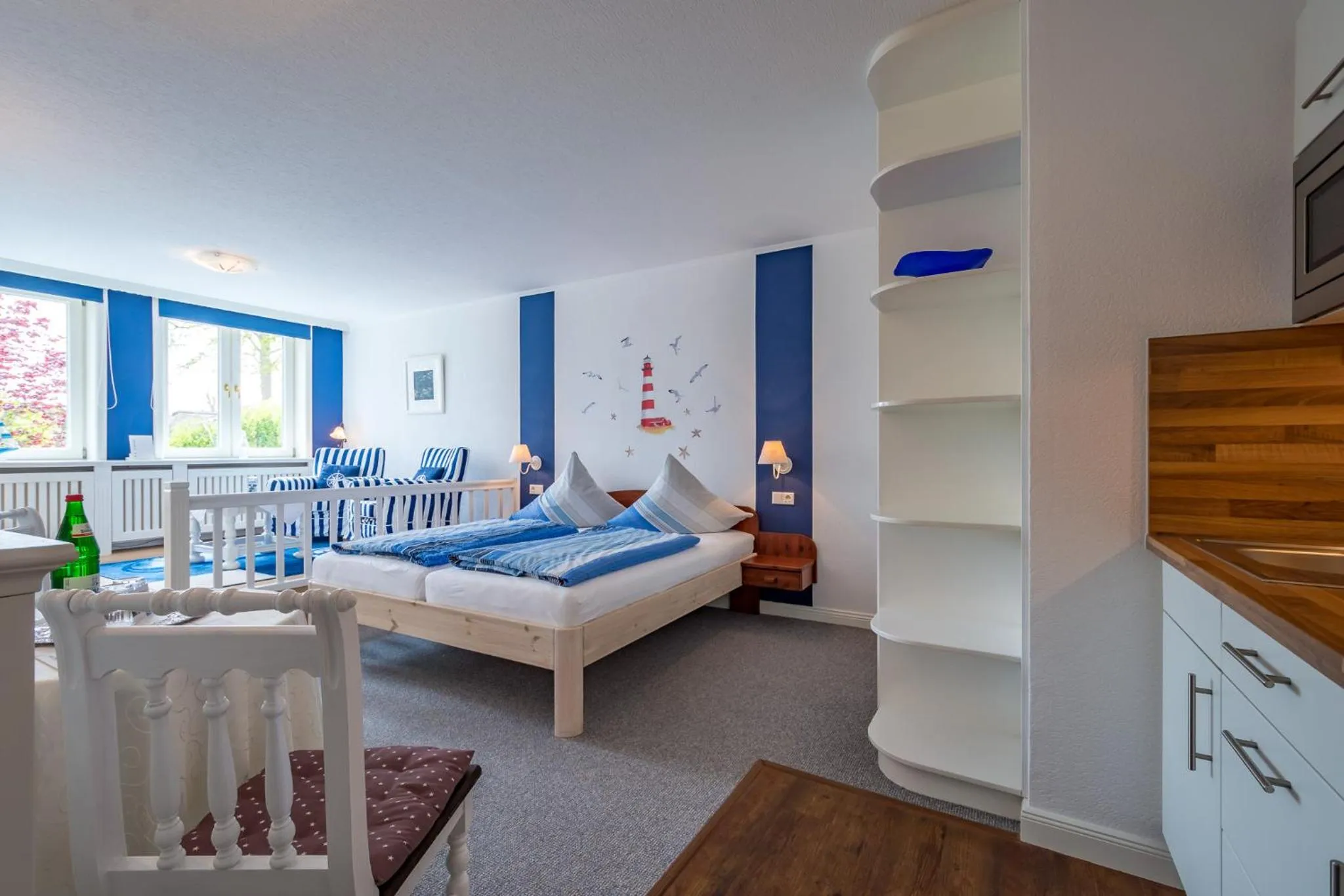 Photo of the whole room, Bed in Inselhotel Arfsten