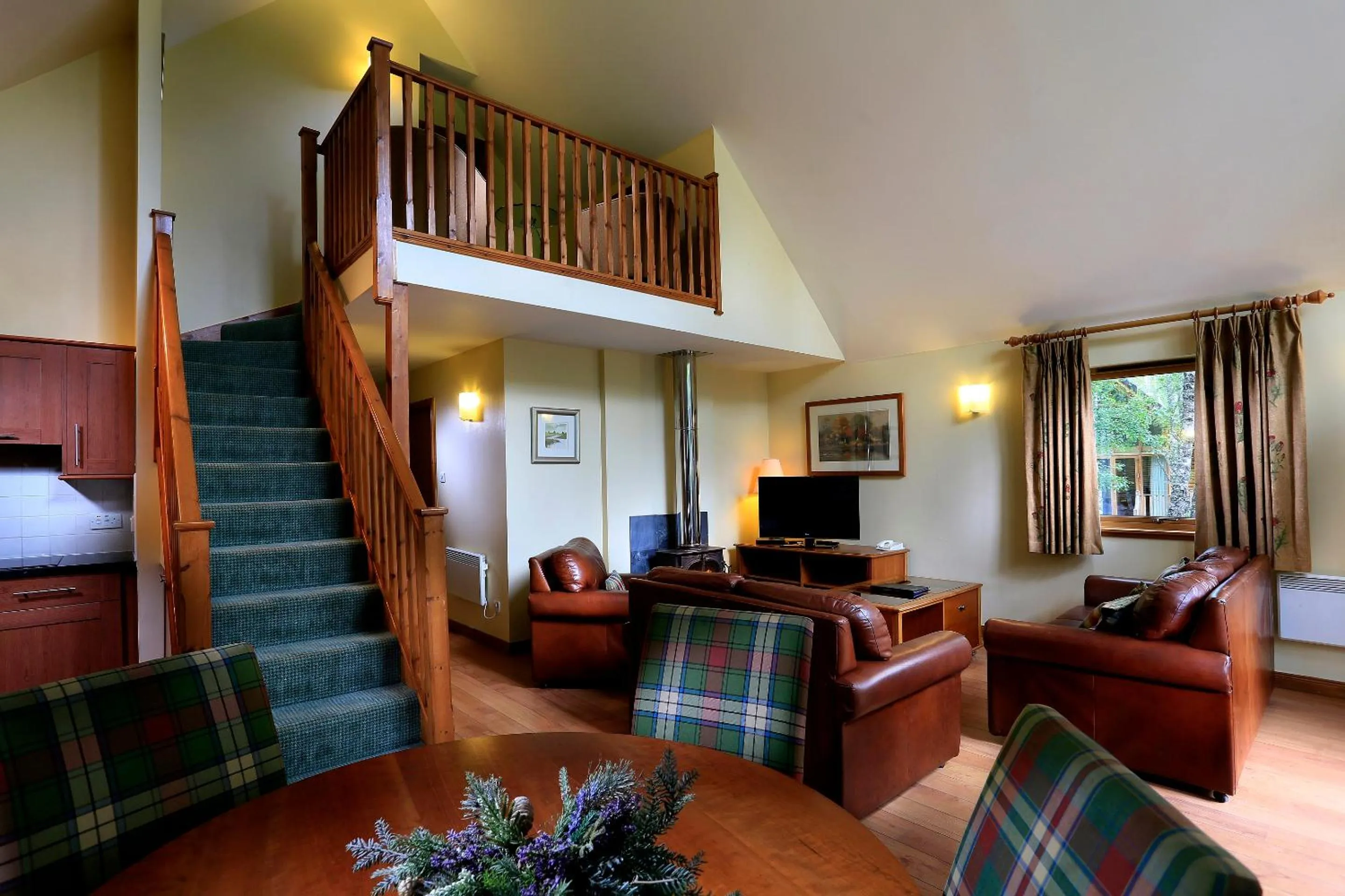 Living room in Macdonald Woodland Lodges at Macdonald Aviemore Resort