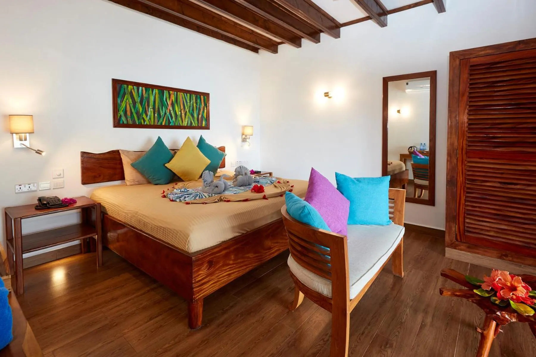 Bed in Colibri Hotel