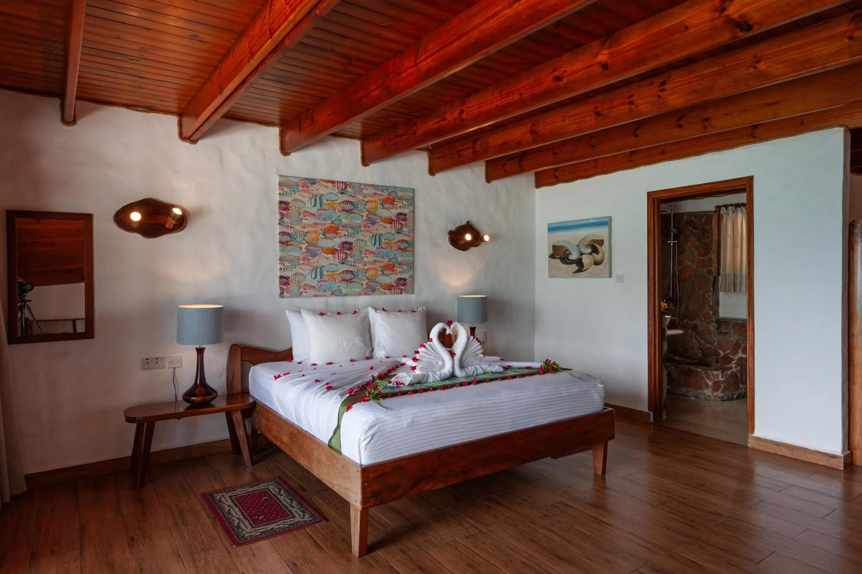 Bed in Colibri Hotel