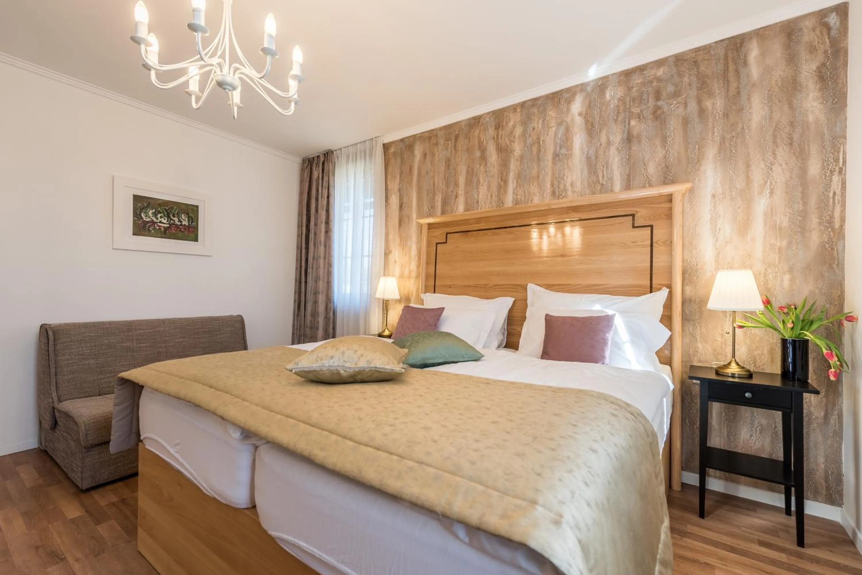 Bedroom, Bed in Plitvice Falls Cottage - Luxury rooms & Dinner