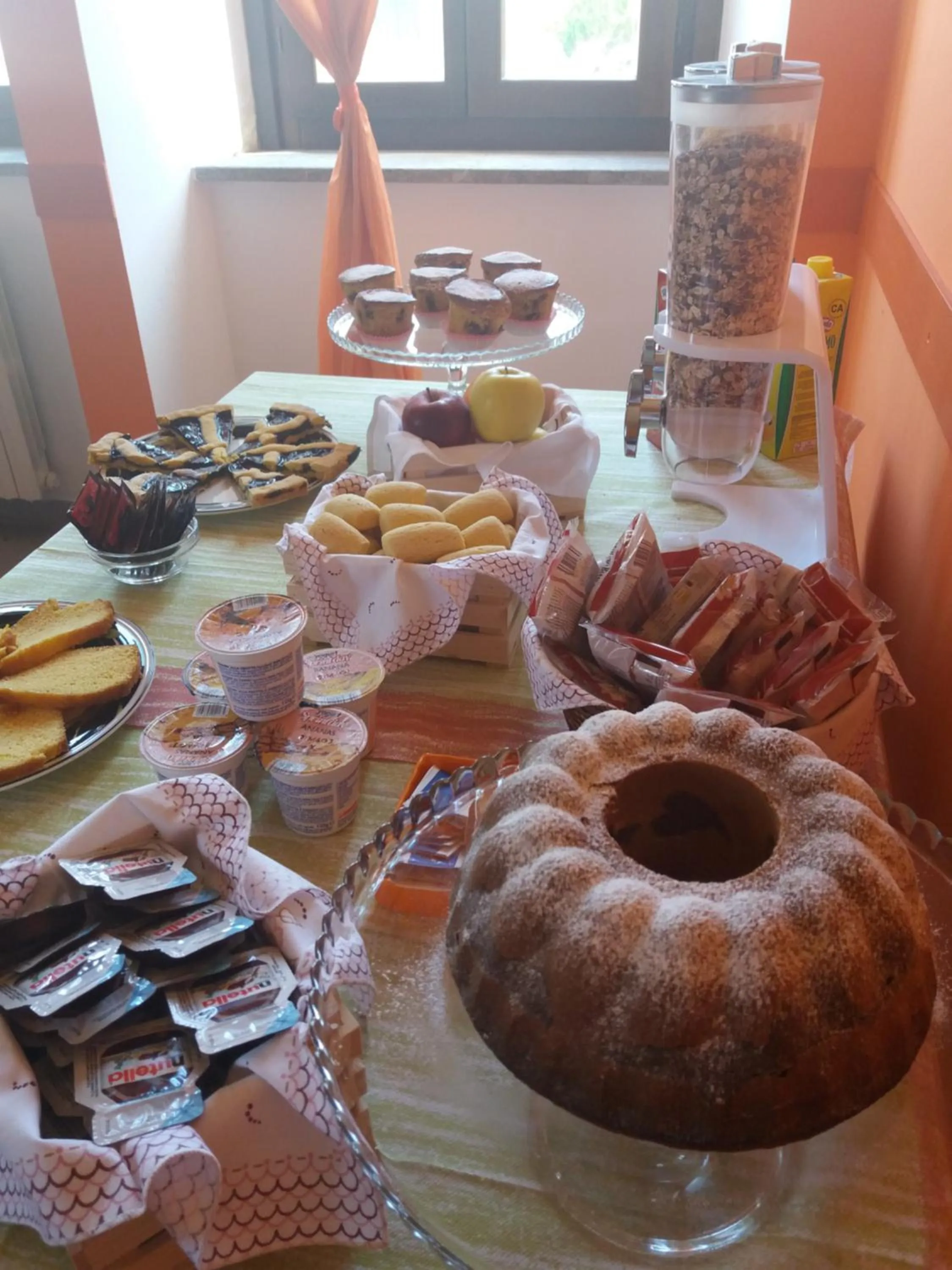 Breakfast in ostello ortensi