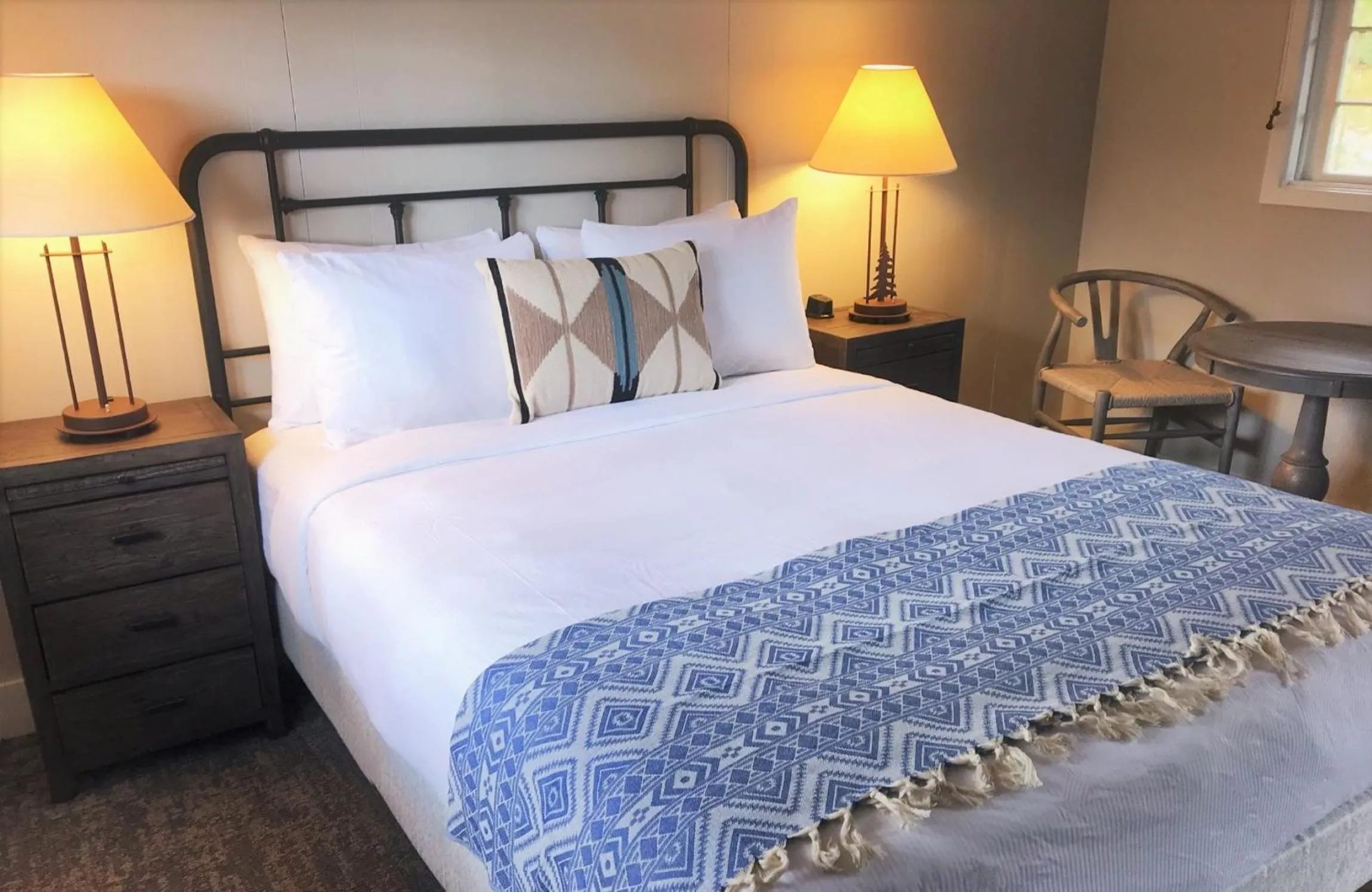 Bed in Grand Lake Lodge