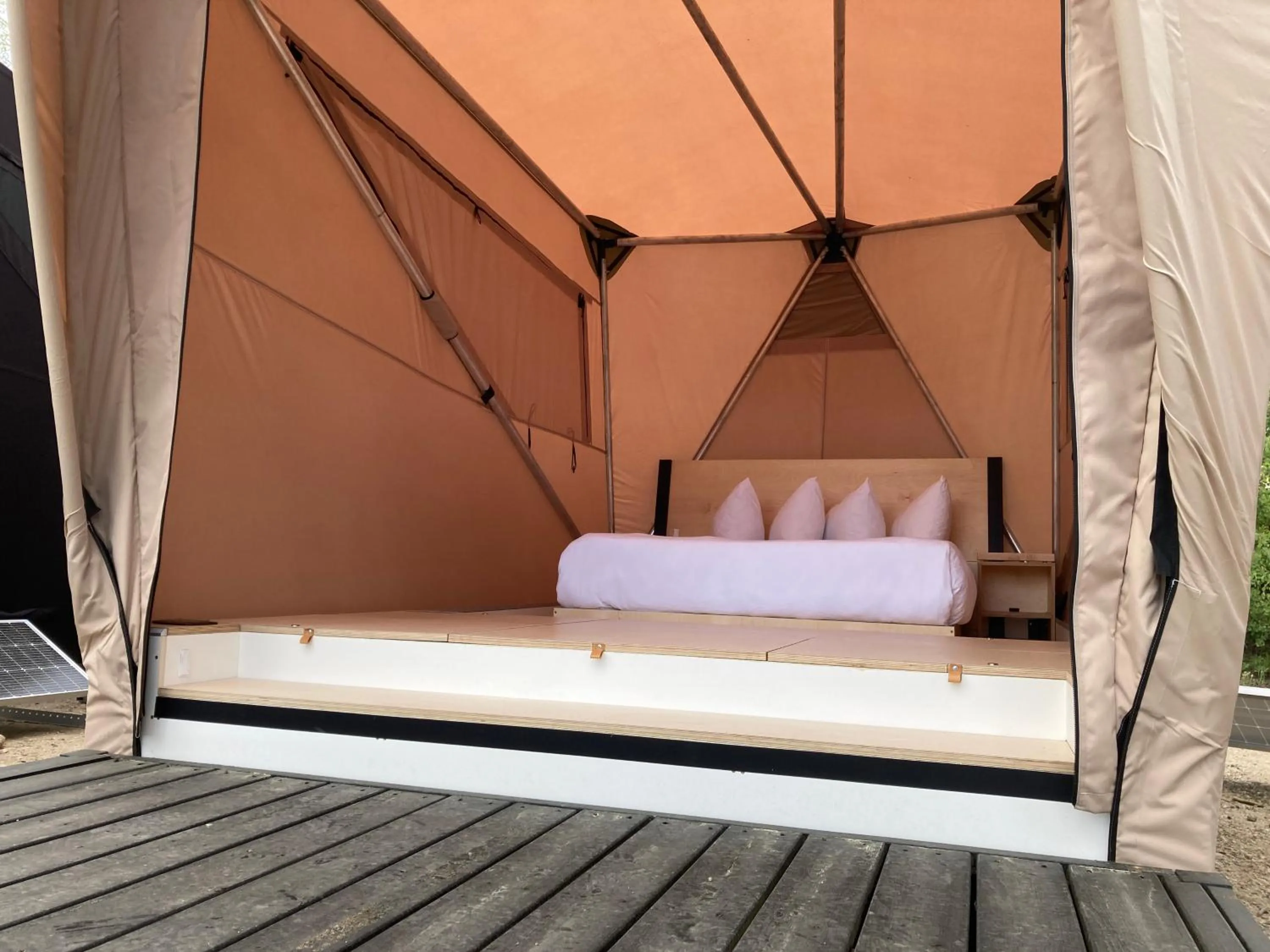 Bed in Grand Lake Lodge