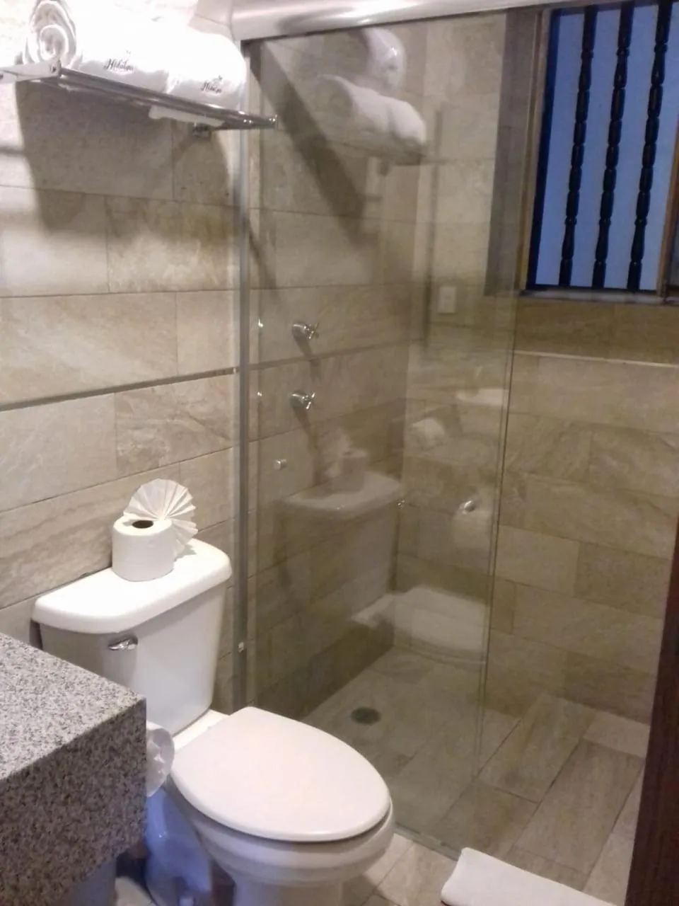 Shower in Hotel Hidalgo