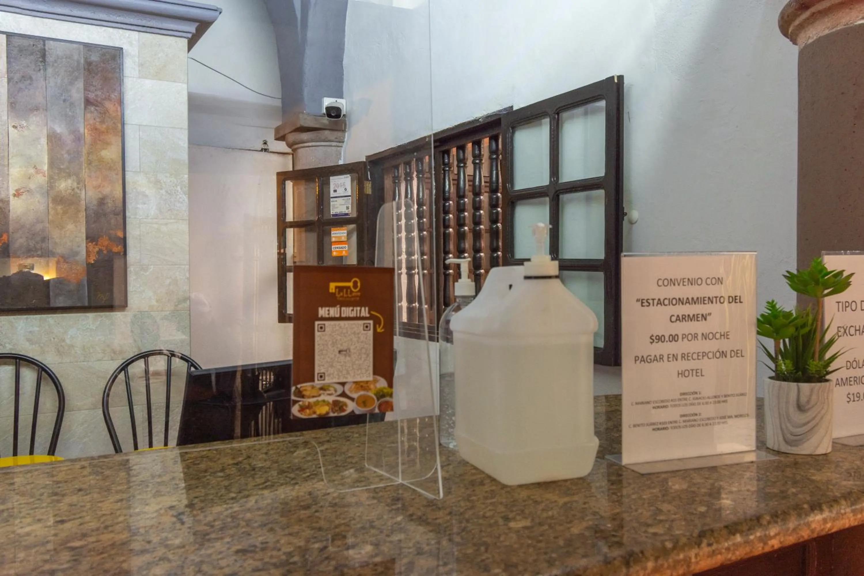 Lobby or reception in Hotel Hidalgo