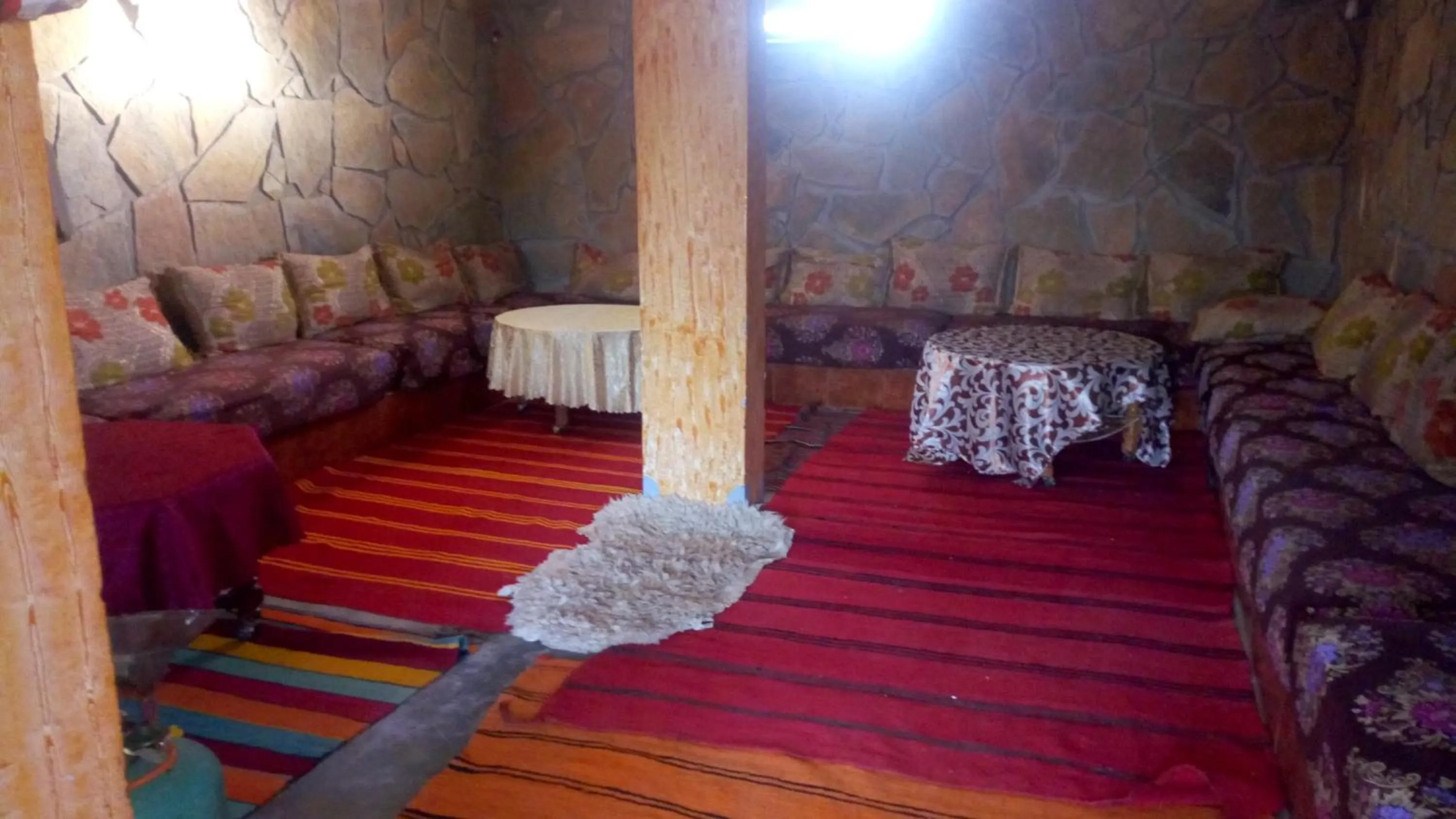 Living room in Auberge Camping BOUGAFER Tamtetoucht