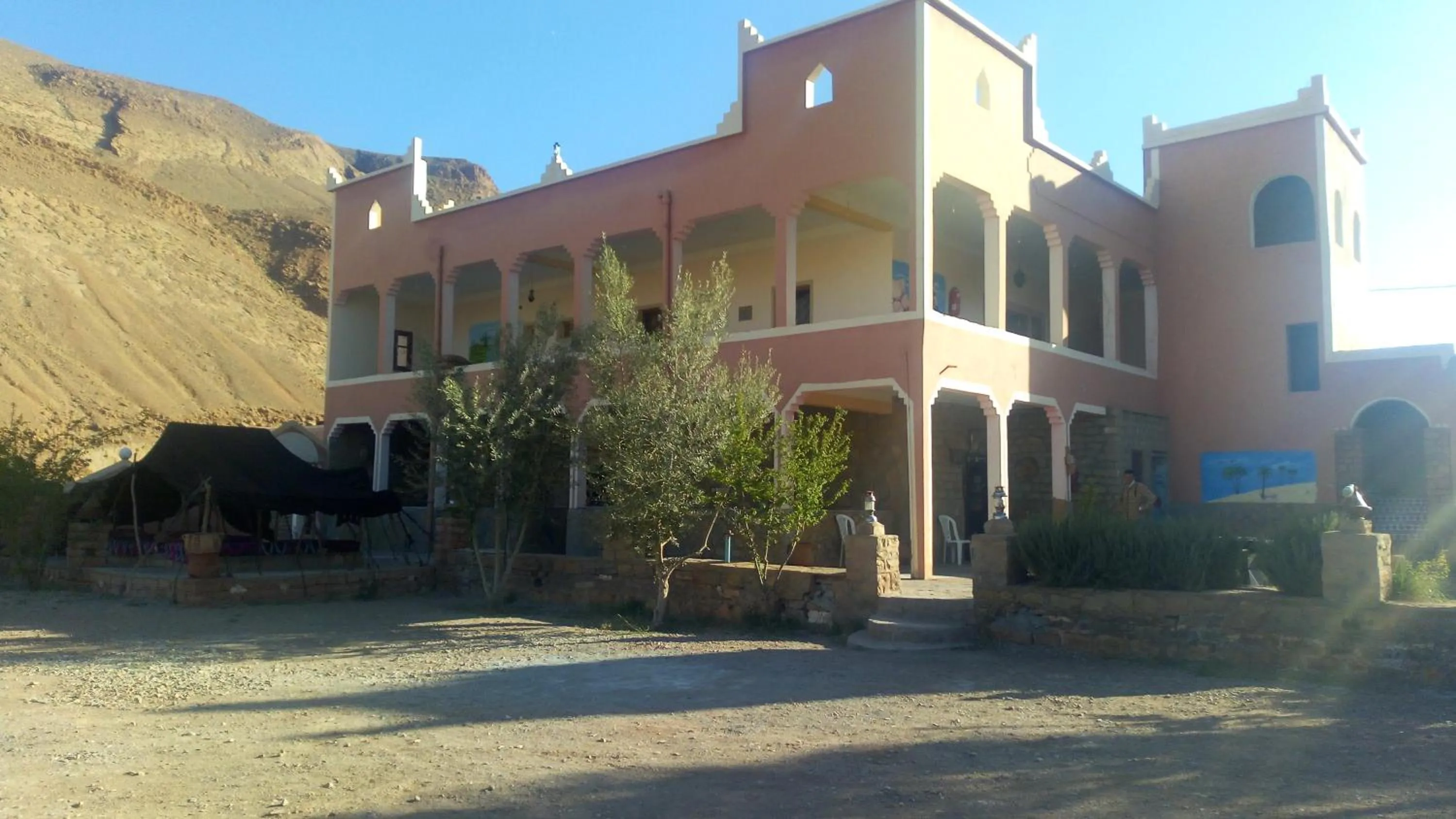 Balcony/Terrace in Auberge Camping BOUGAFER Tamtetoucht