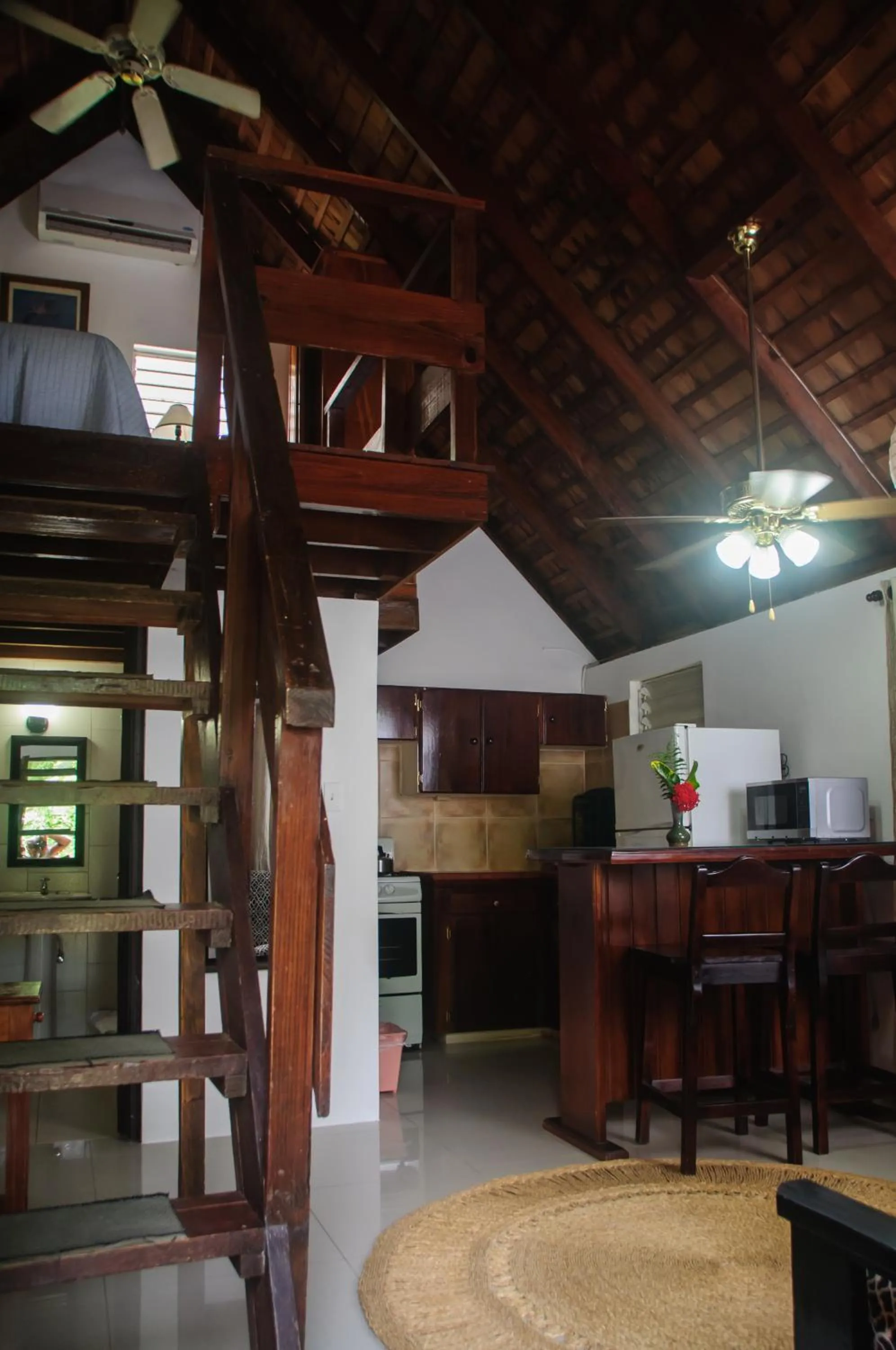 Bed in Firefly Beach Cottages