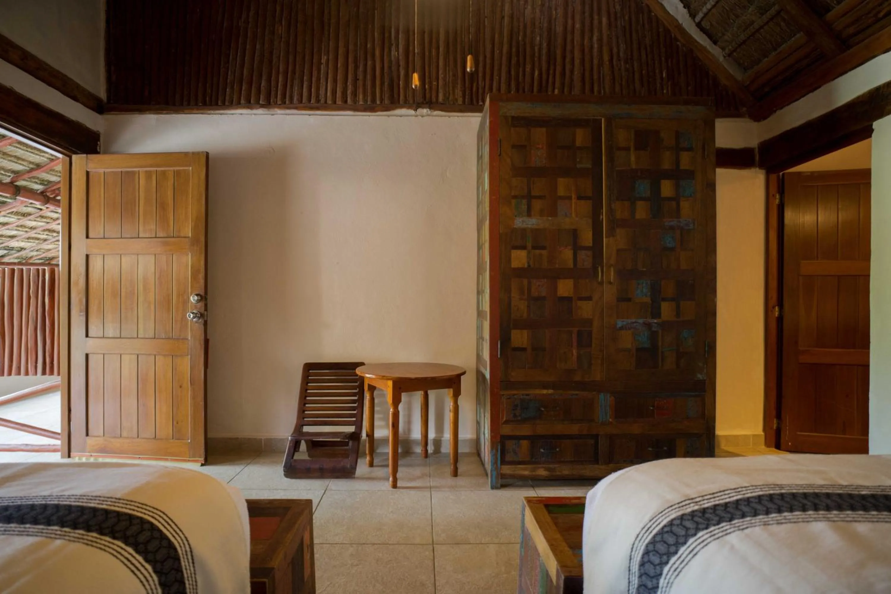 Bed in BT Live Tulum located at the party zone