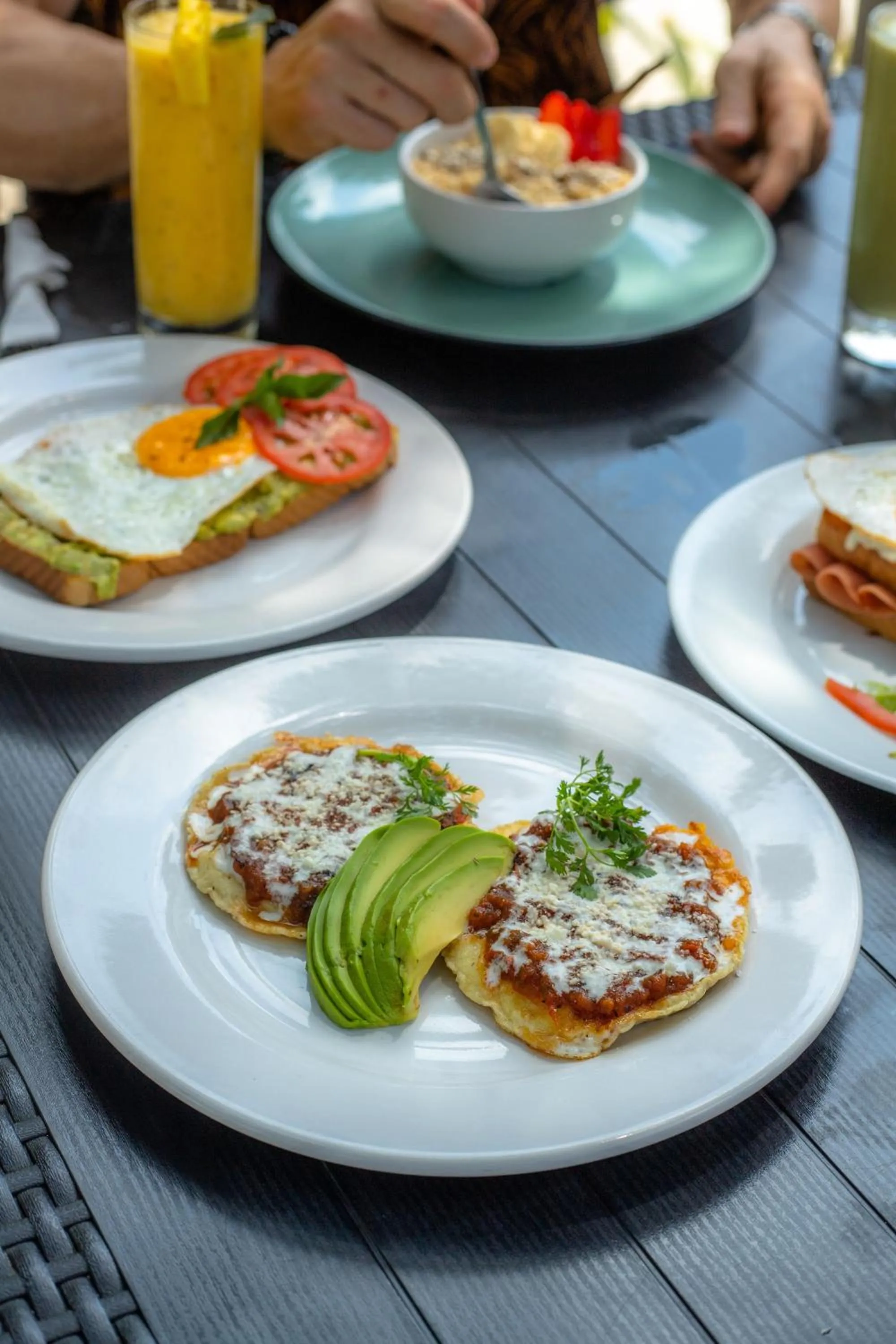 American breakfast in BT Live Tulum located at the party zone