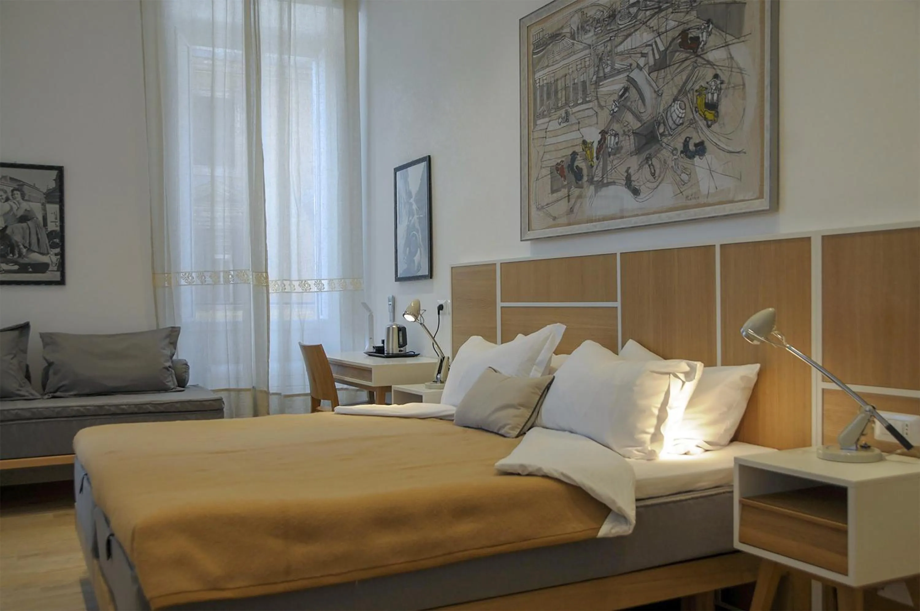 Bed in Roma Vespahouse