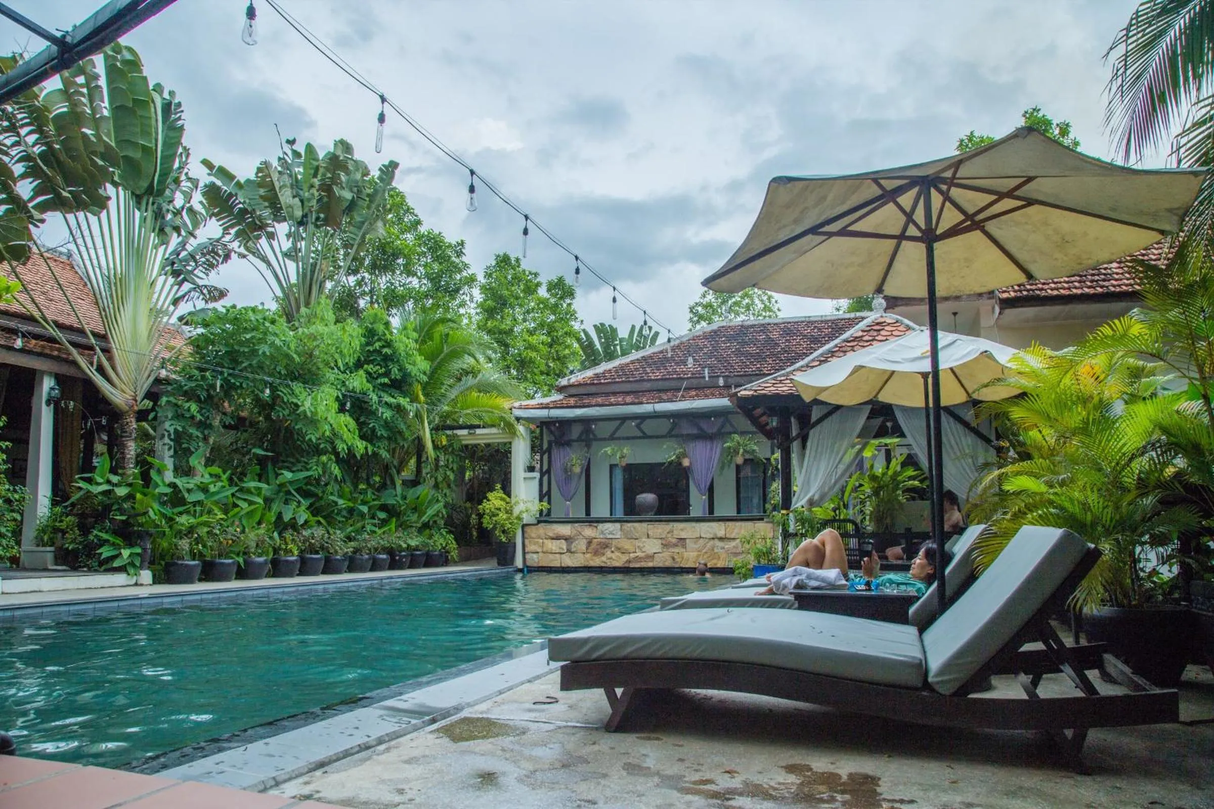 Swimming pool in The Sanctuary Villa Battambang
