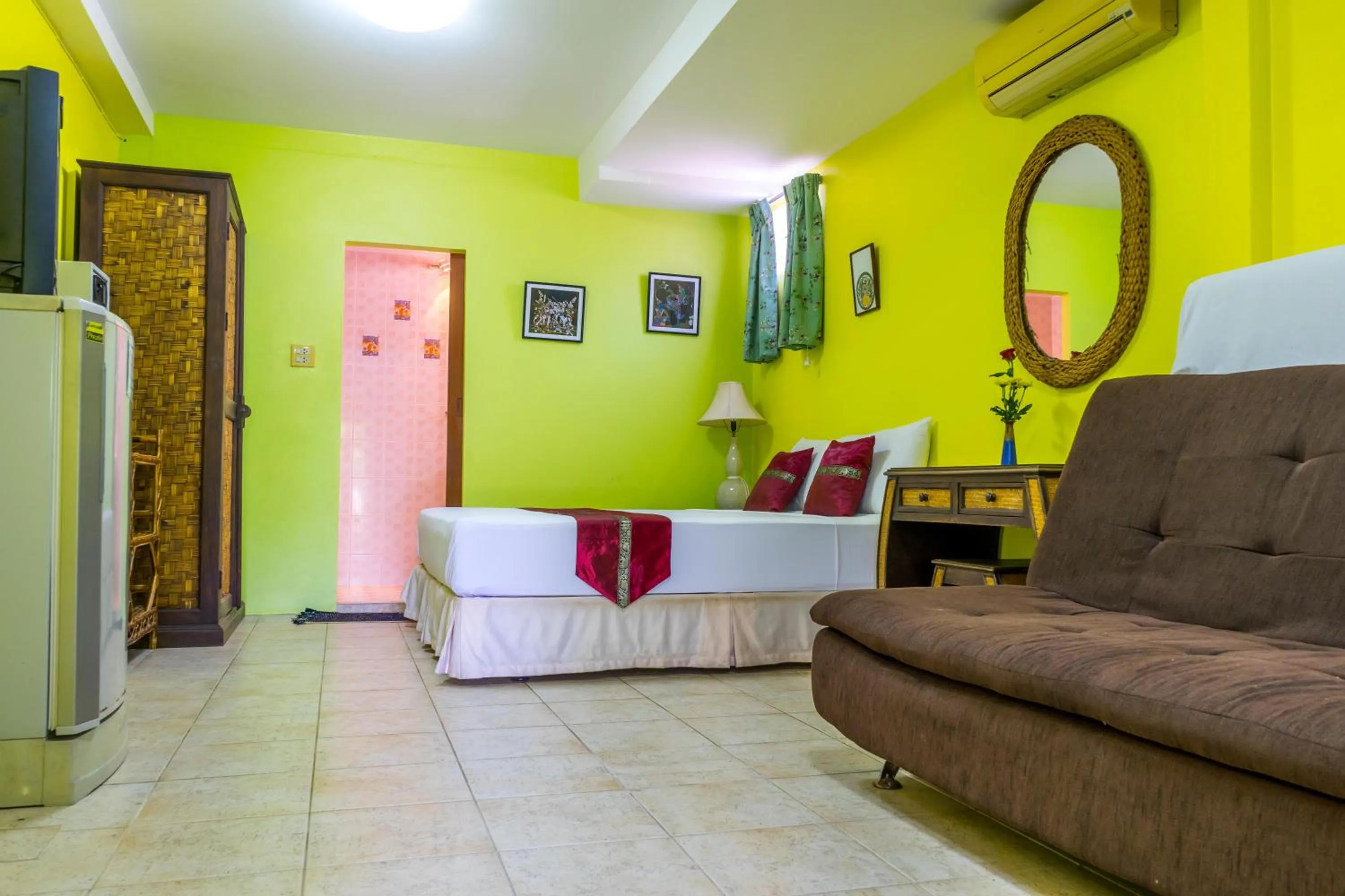 Bedroom, Bed in Chez Charly Bungalow