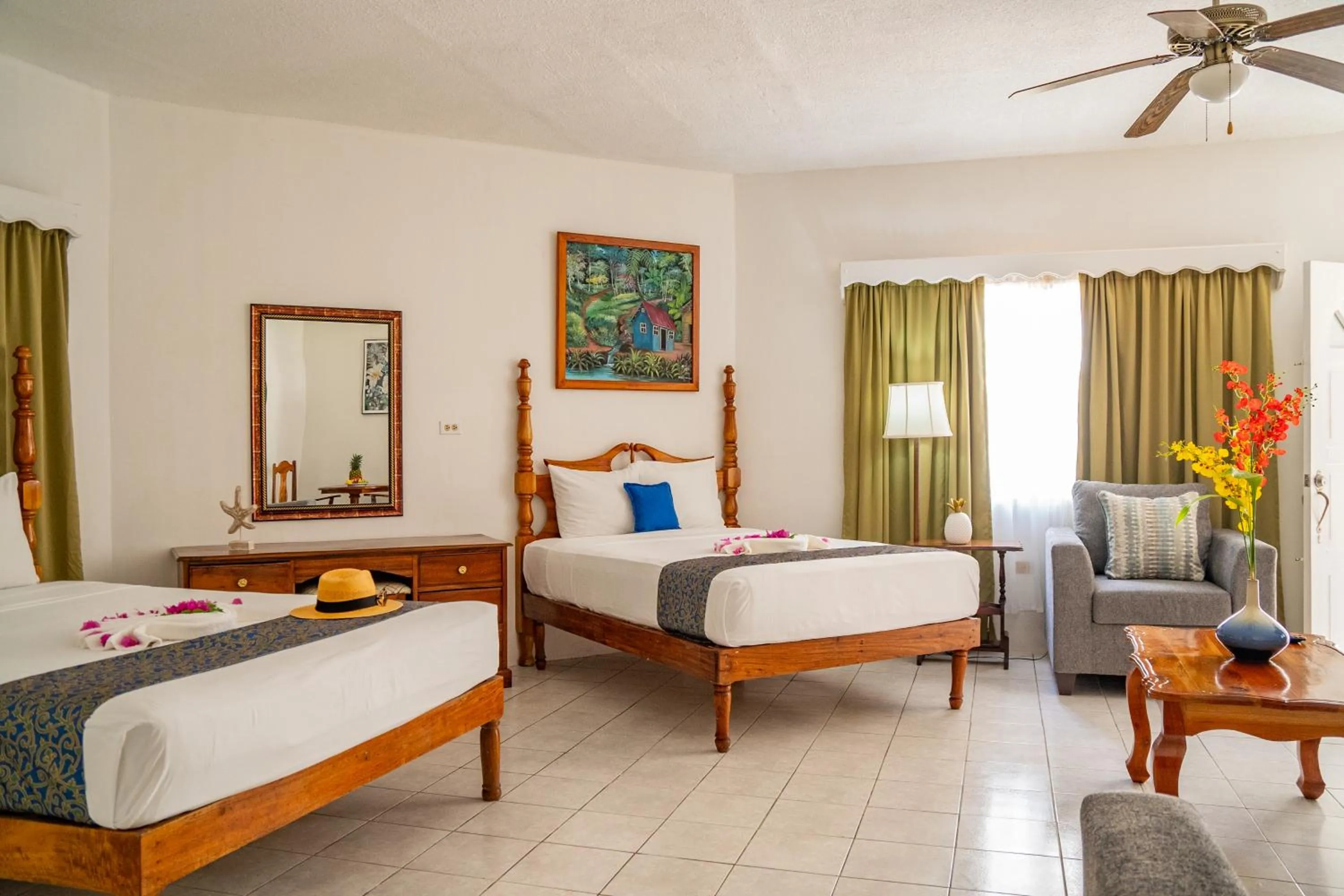 Bed in Merrils Beach Resort II