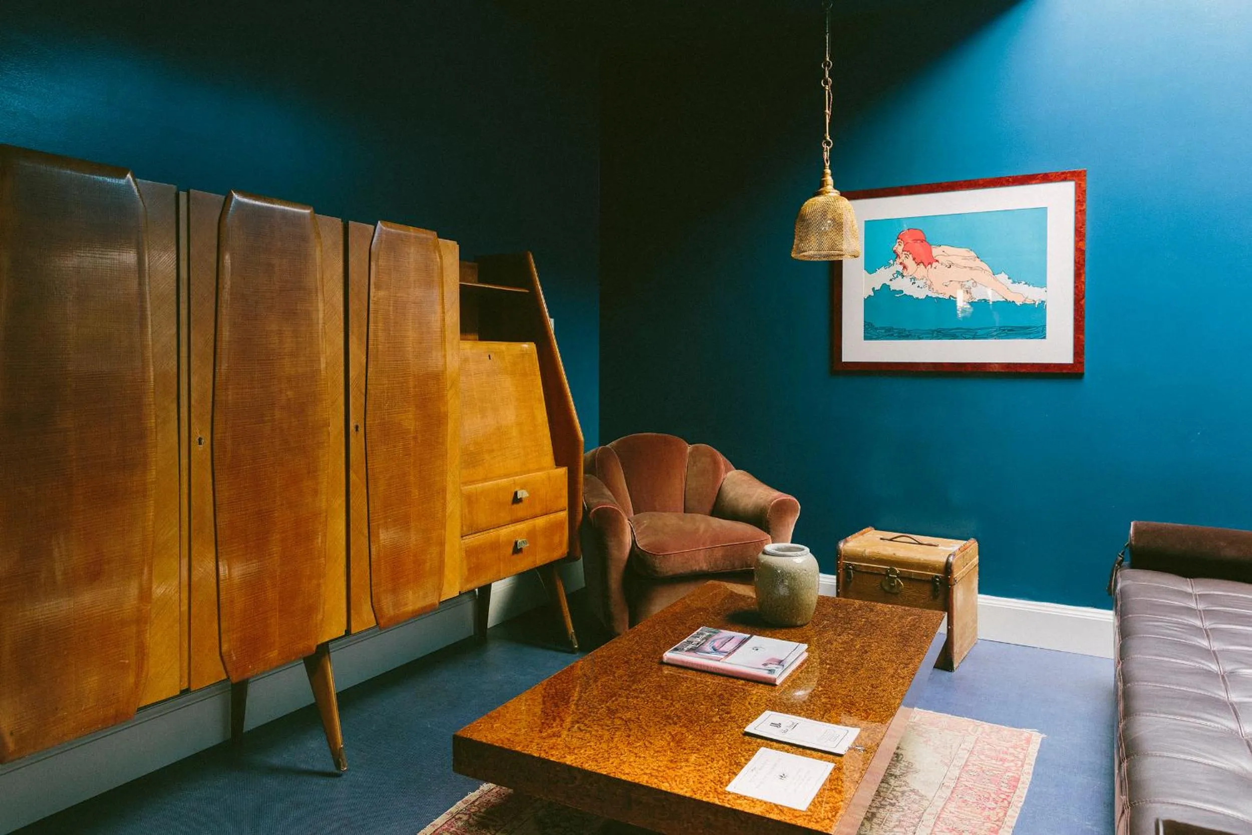 Seating area in Aethos Milan