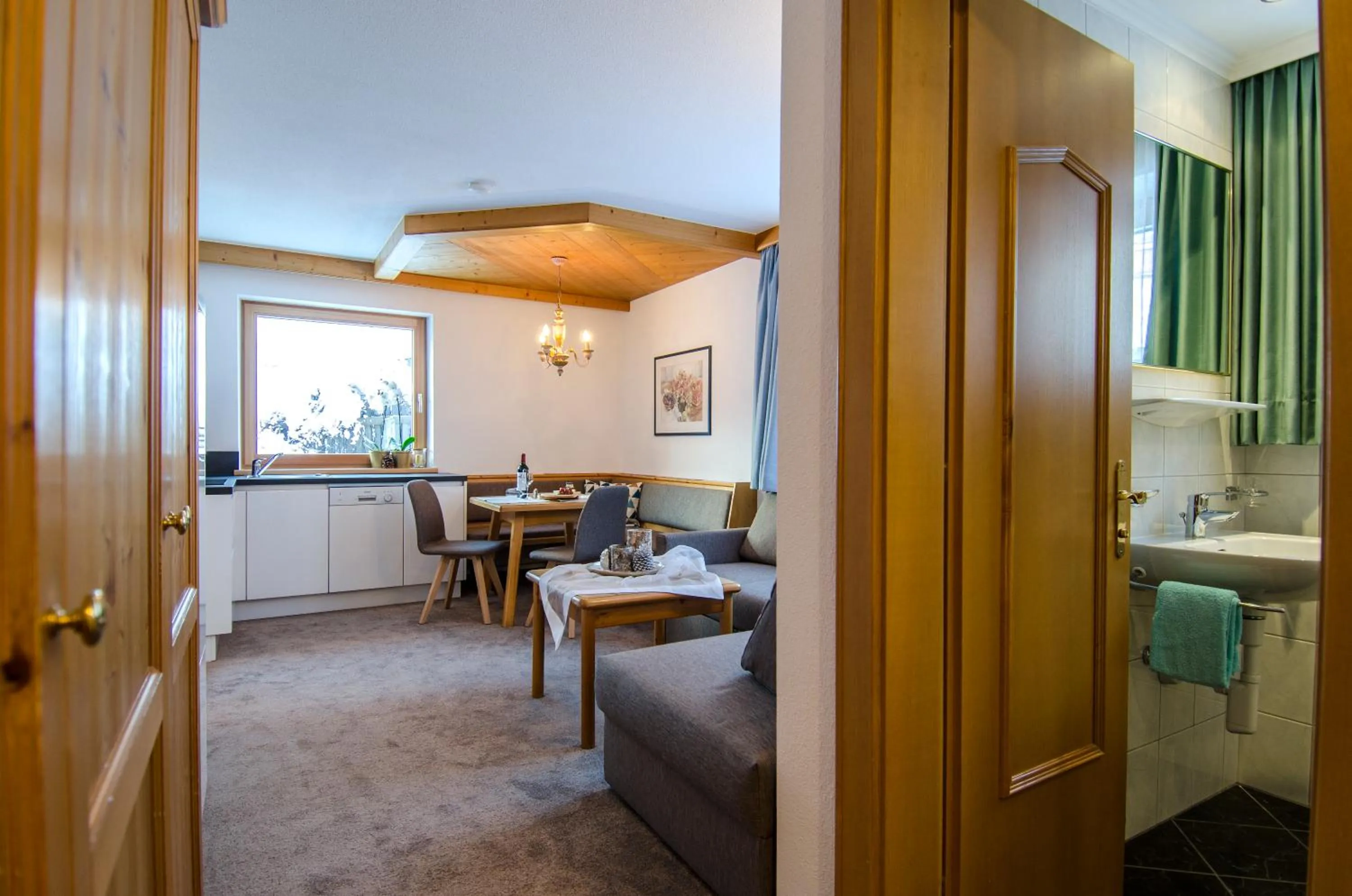 Kitchen or kitchenette in Hotel Garni Pra Posta