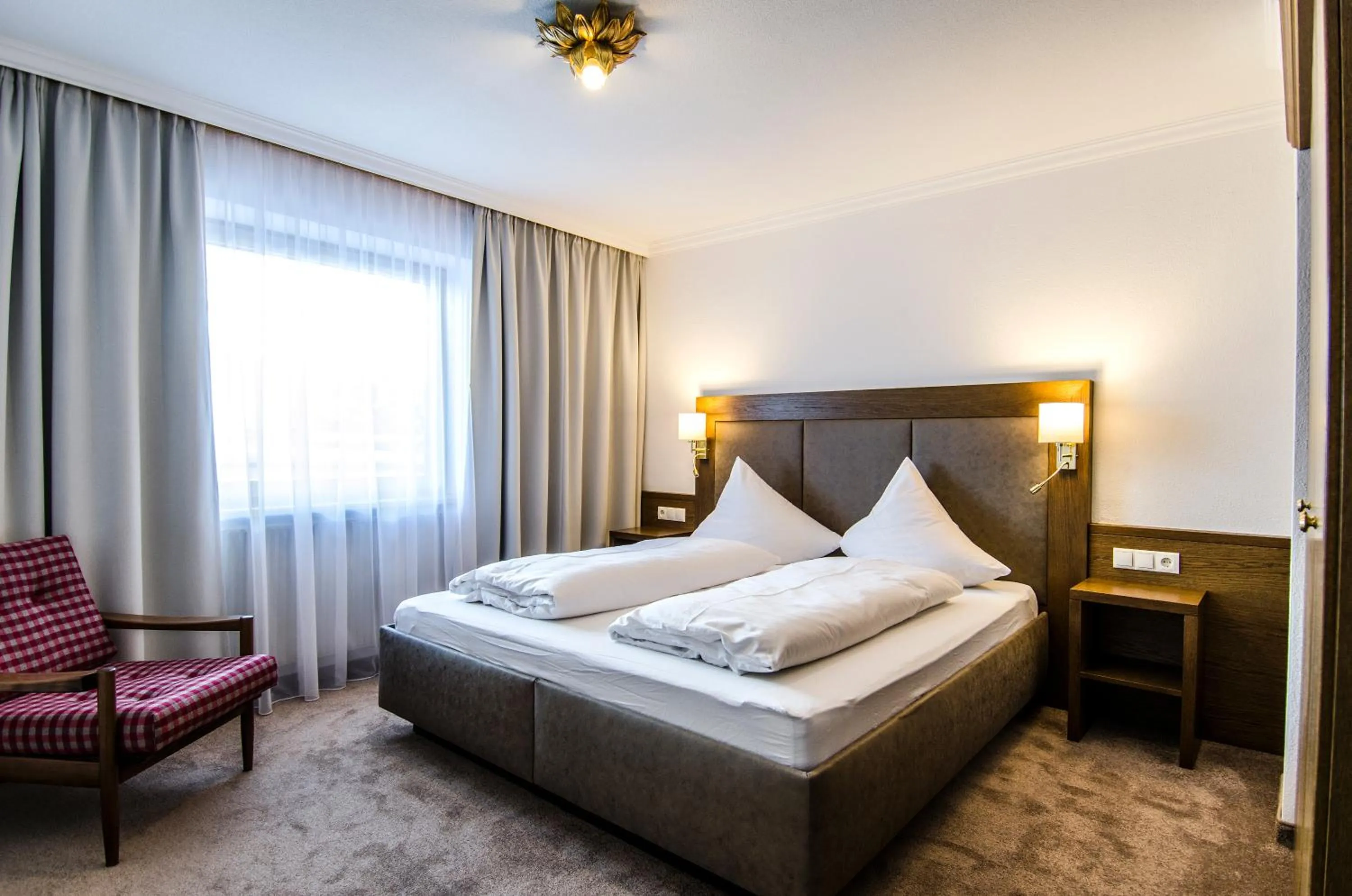 Bedroom, Bed in Hotel Garni Pra Posta