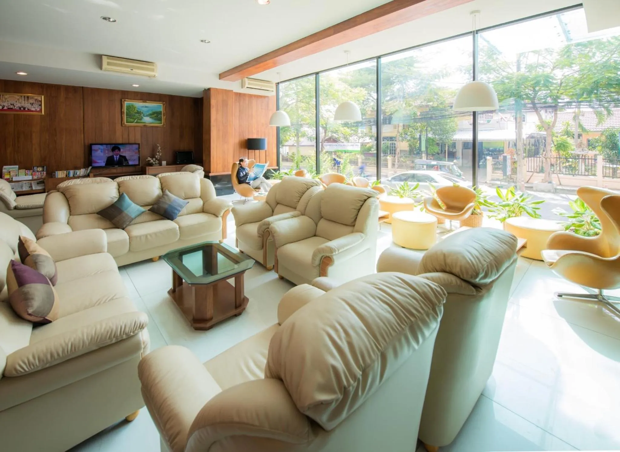 Library in Laemtong Serviced Apartment