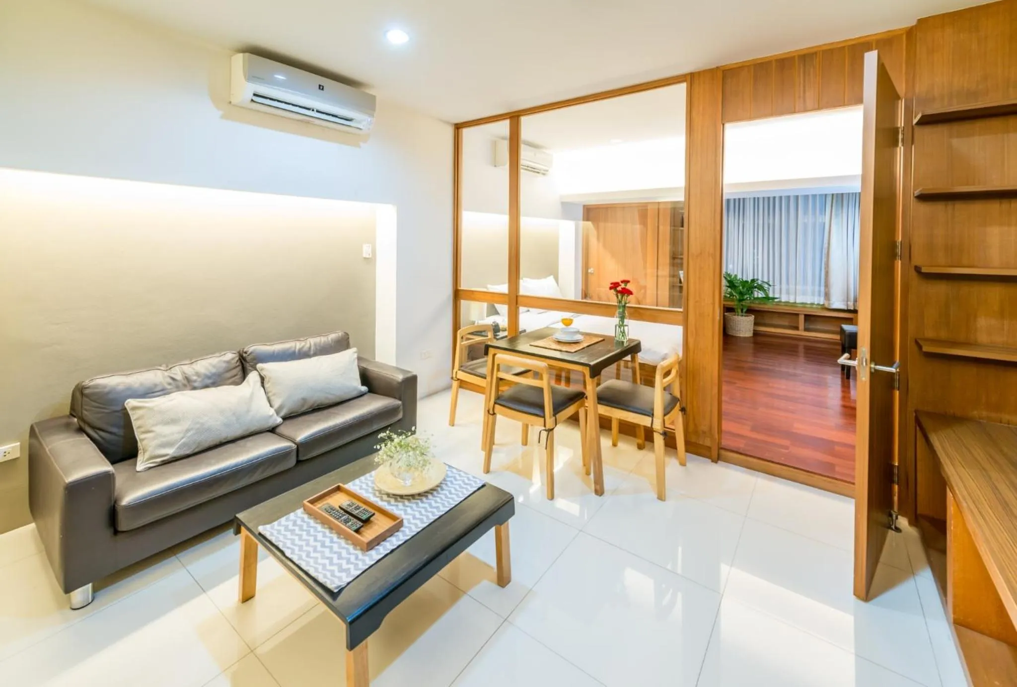 Living room in Laemtong Serviced Apartment