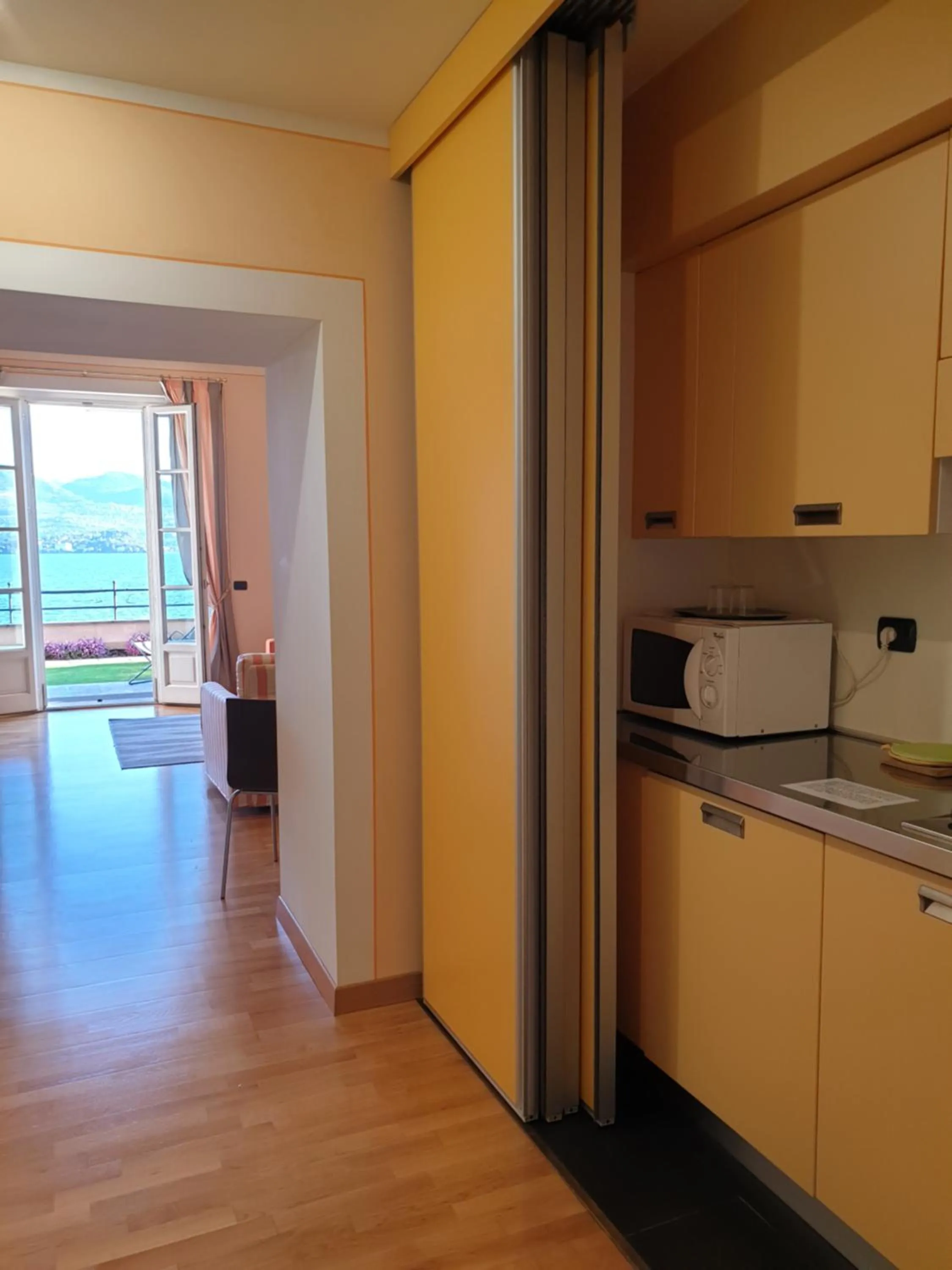 Kitchen or kitchenette in Hotel Residence La Luna Nel Porto