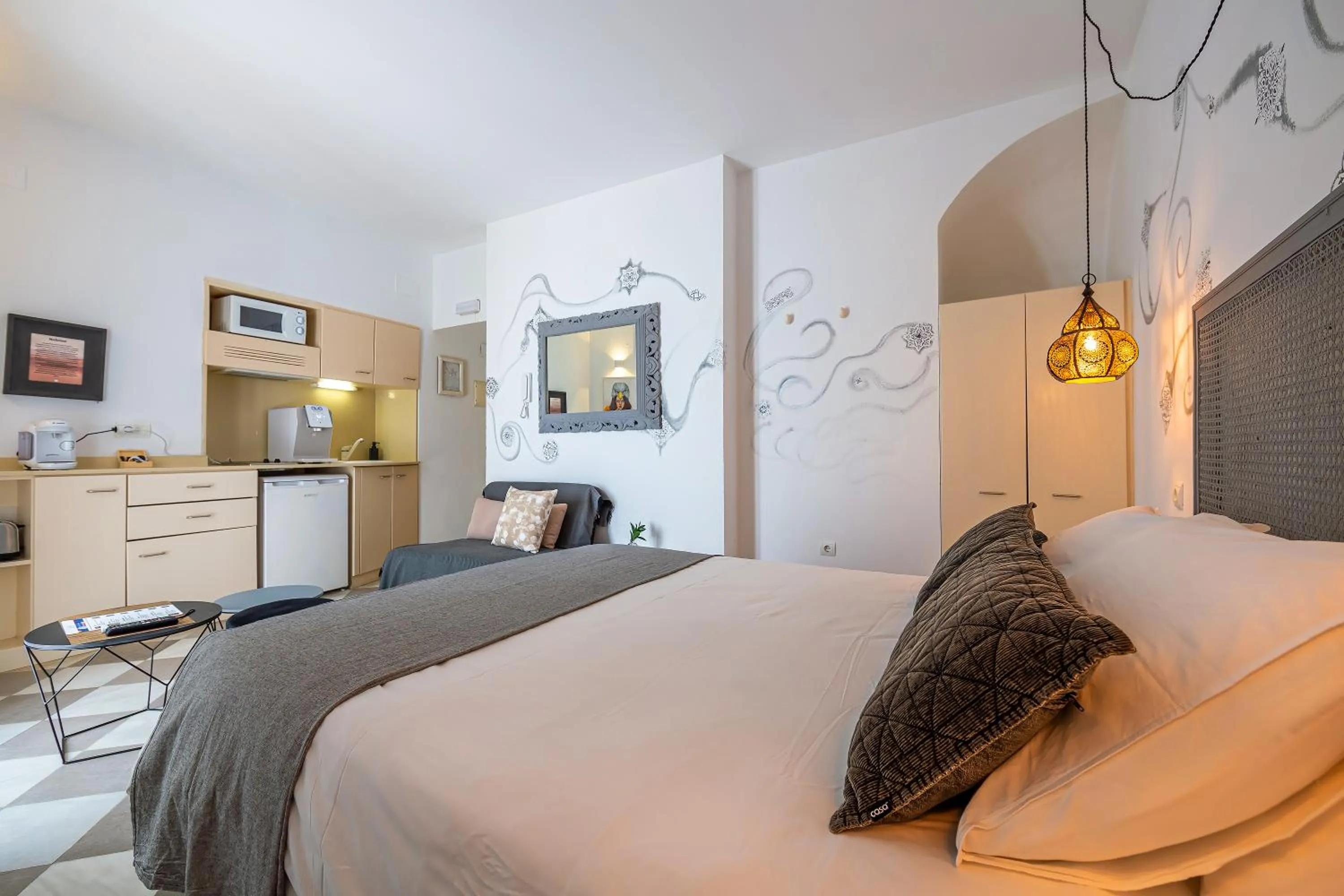 kitchen, Bed in La Casa de la Favorita