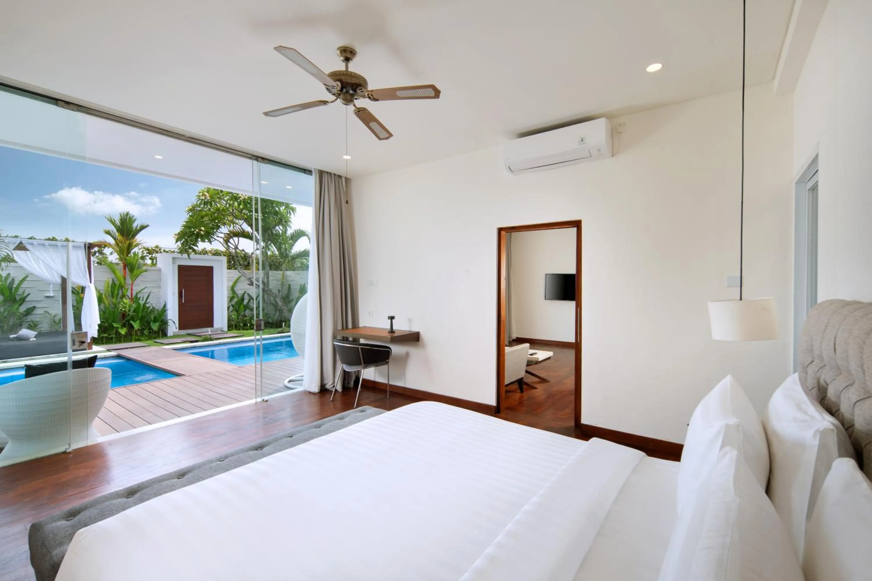 Bed in The Daha Luxury Villas