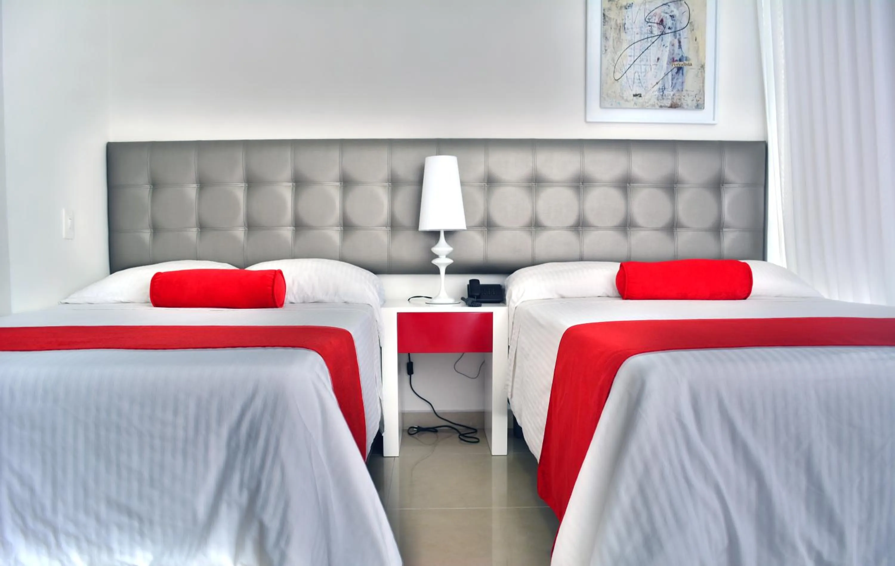 Bed in Monterosa Apartamentos Amoblados