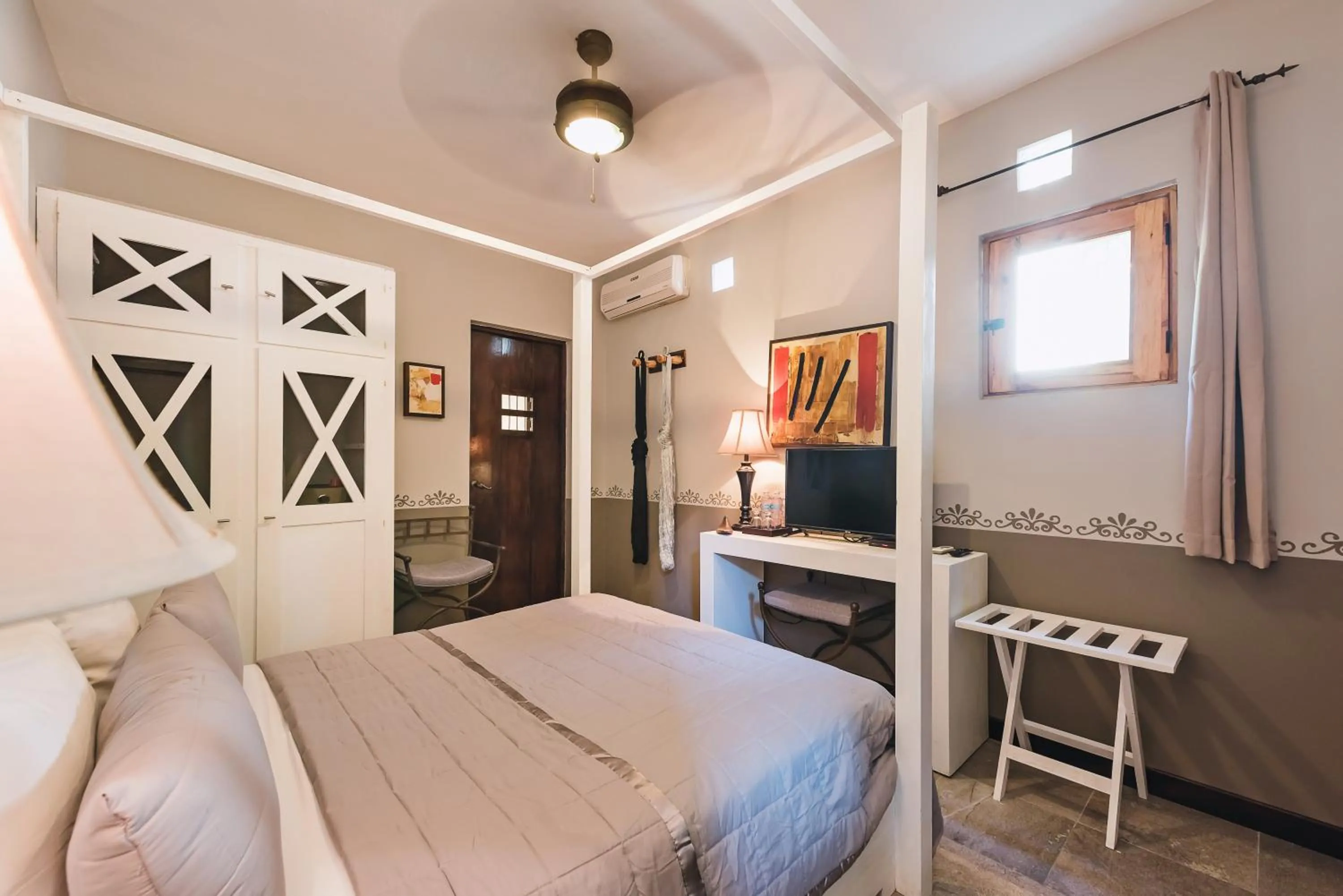 Bed in Hotel Hacienda Mérida