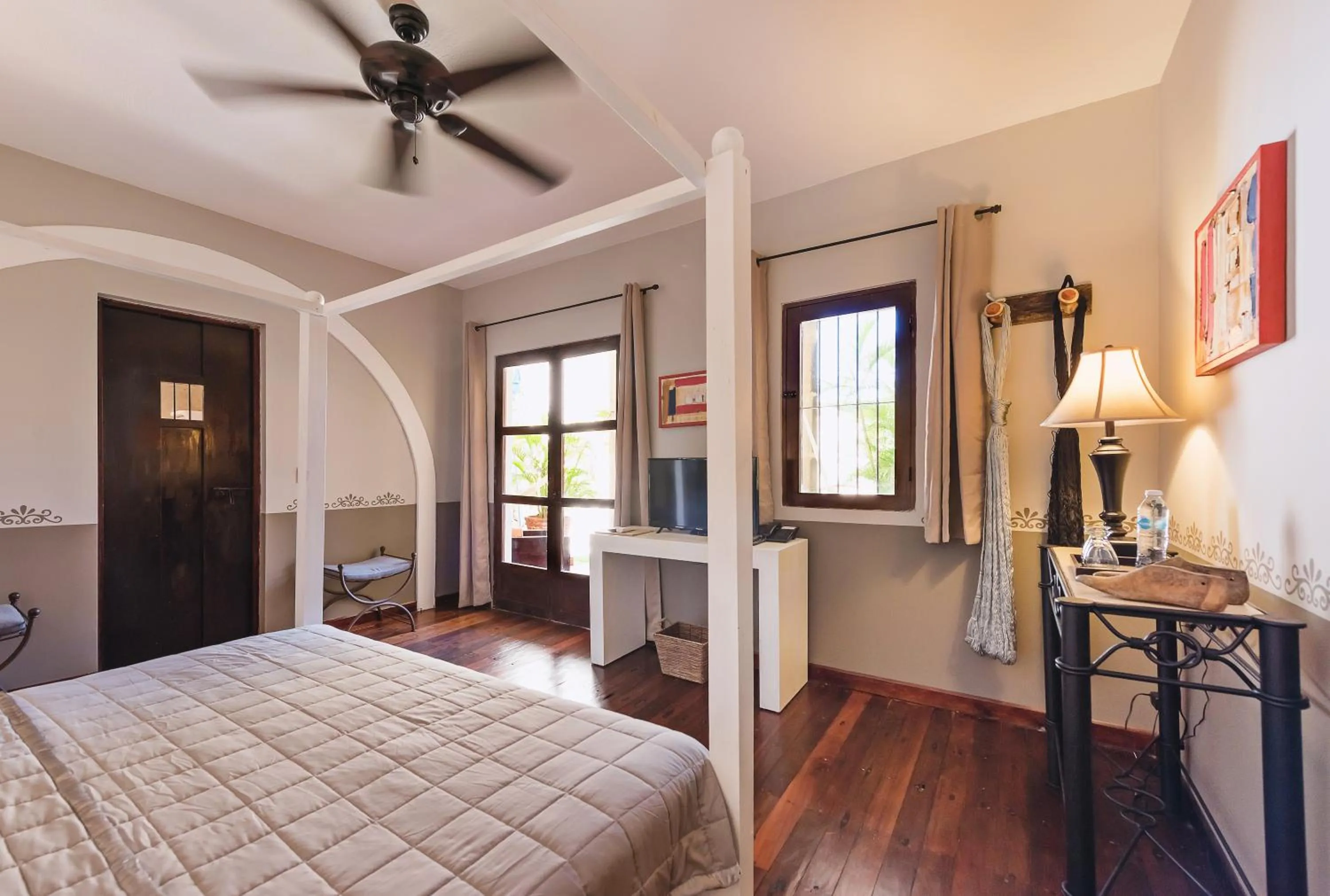 Bed in Hotel Hacienda Mérida