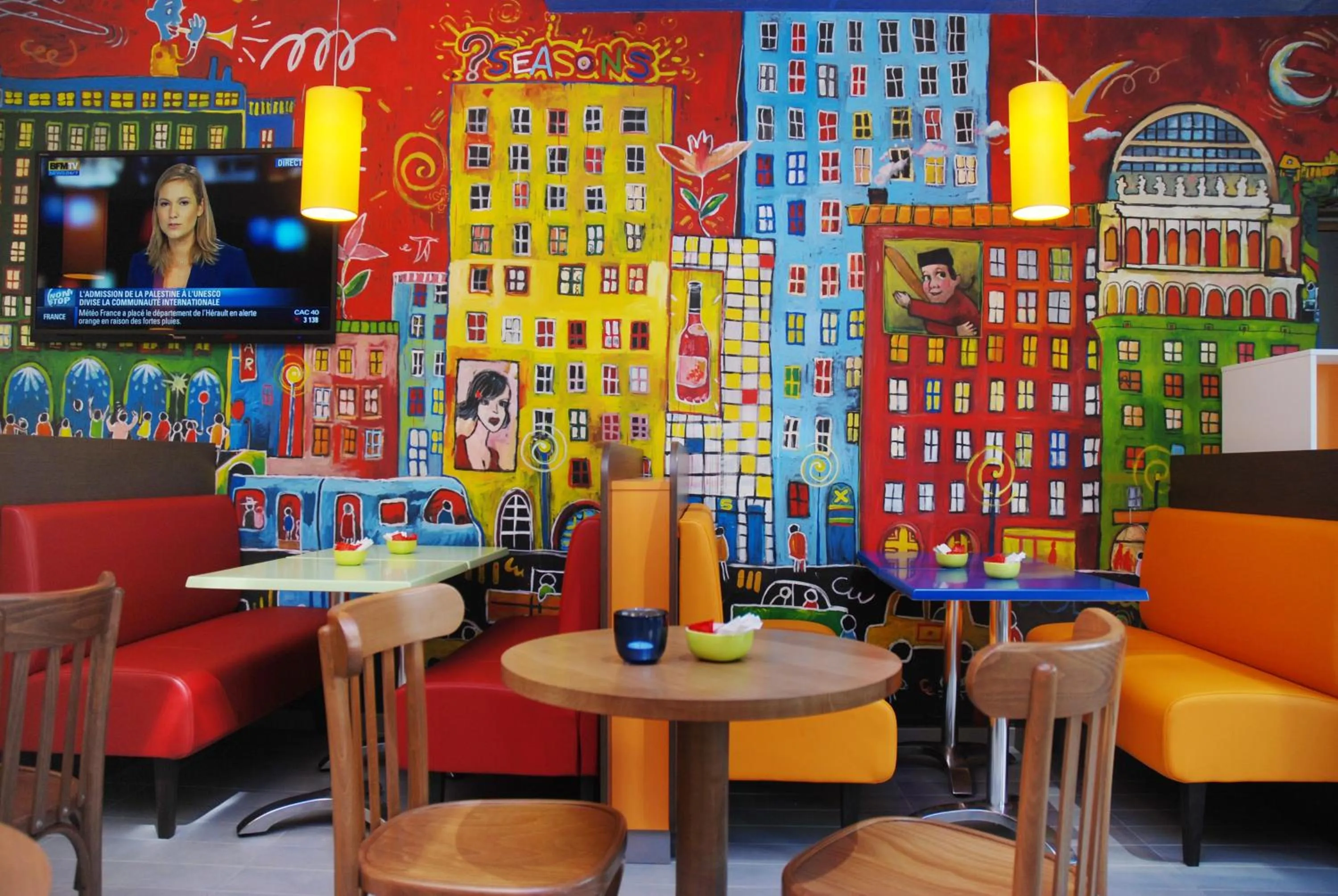 Lounge or bar in Ibis Budget Lyon Centre - Gare Part Dieu