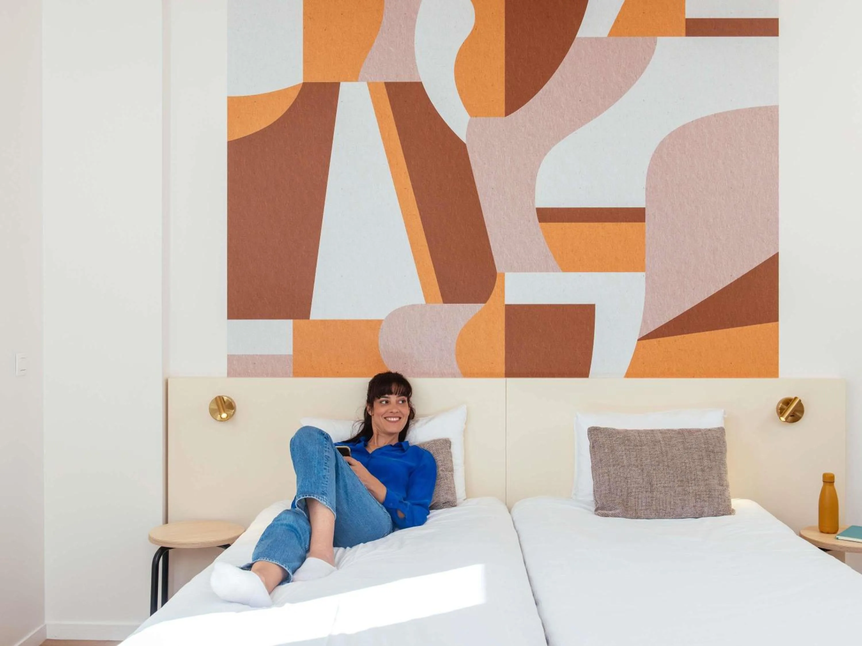 Bedroom, Bed in Aparthotel Adagio Access Paris Asnières