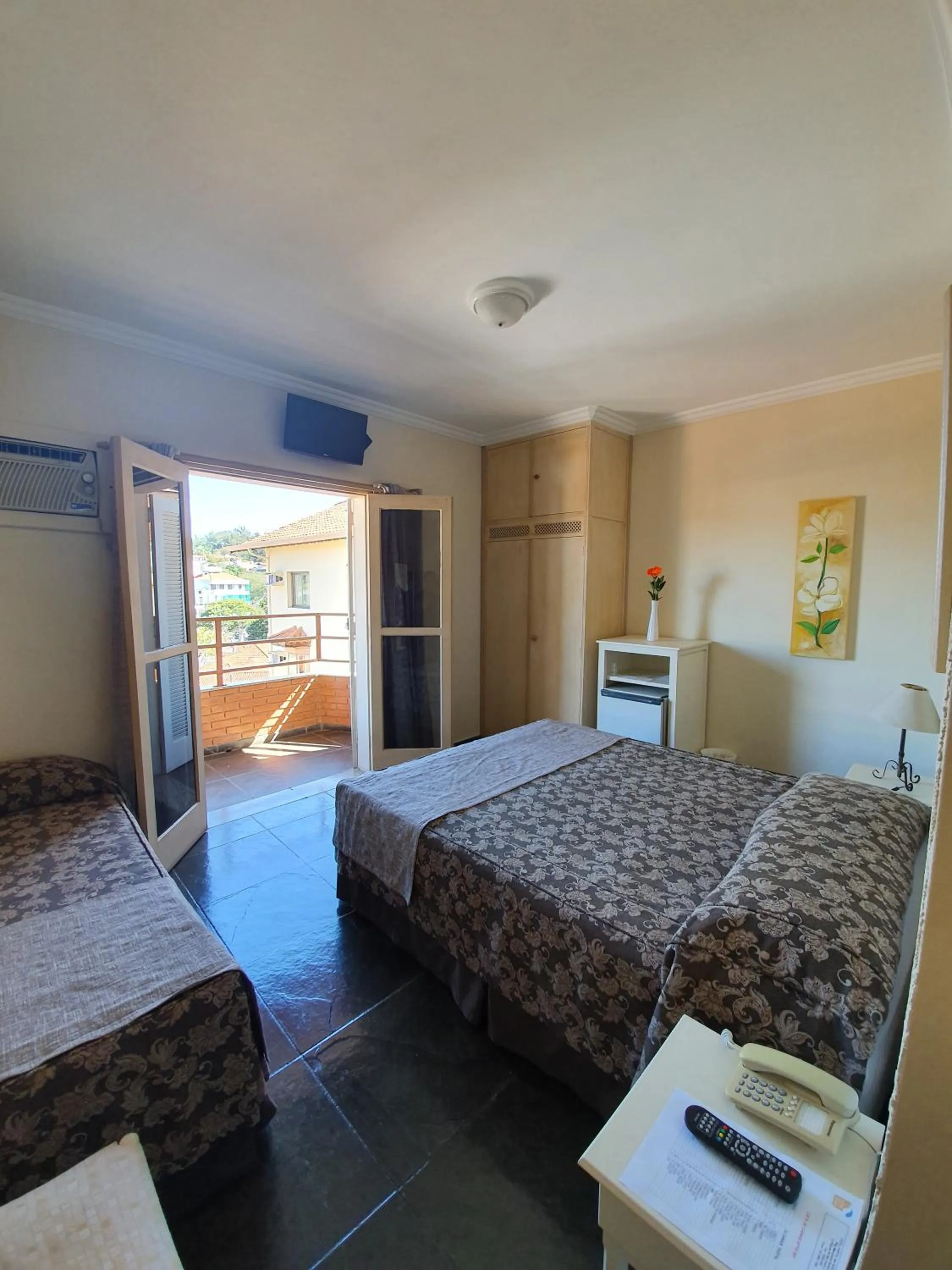 Bed in Hotel Portal das Aguas