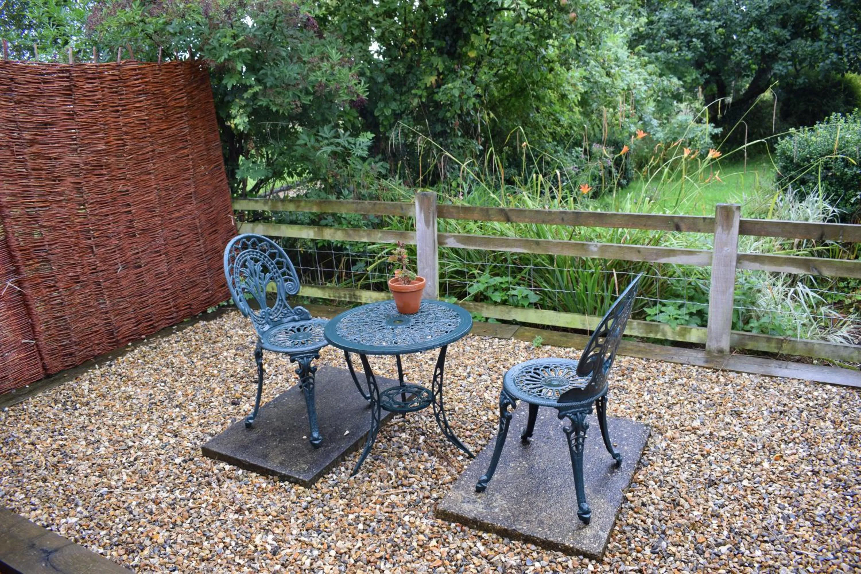 Patio in Upper Wood End Farm Holiday Cottages