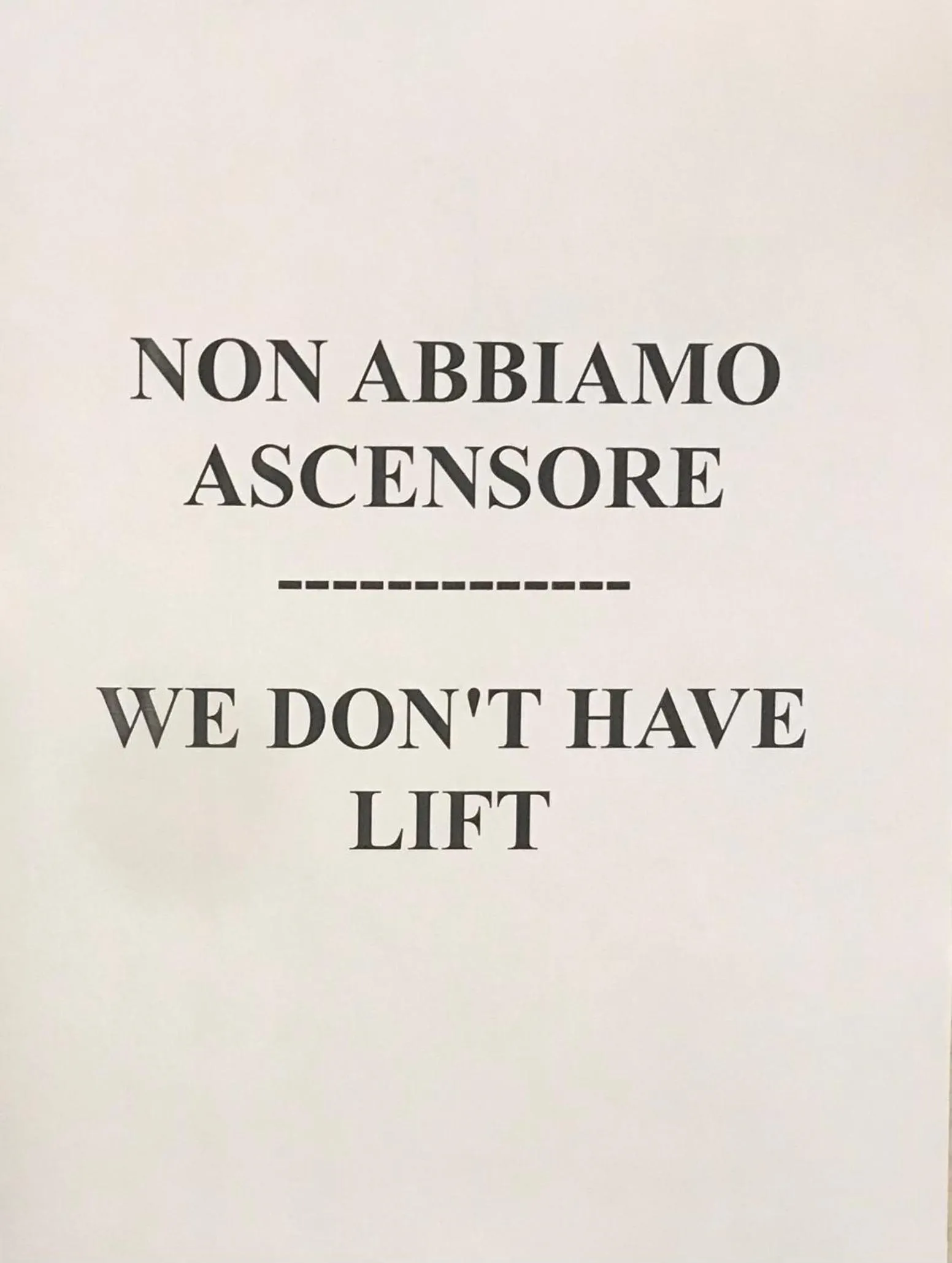 acessibility in B&B Di Piazza Del Duomo