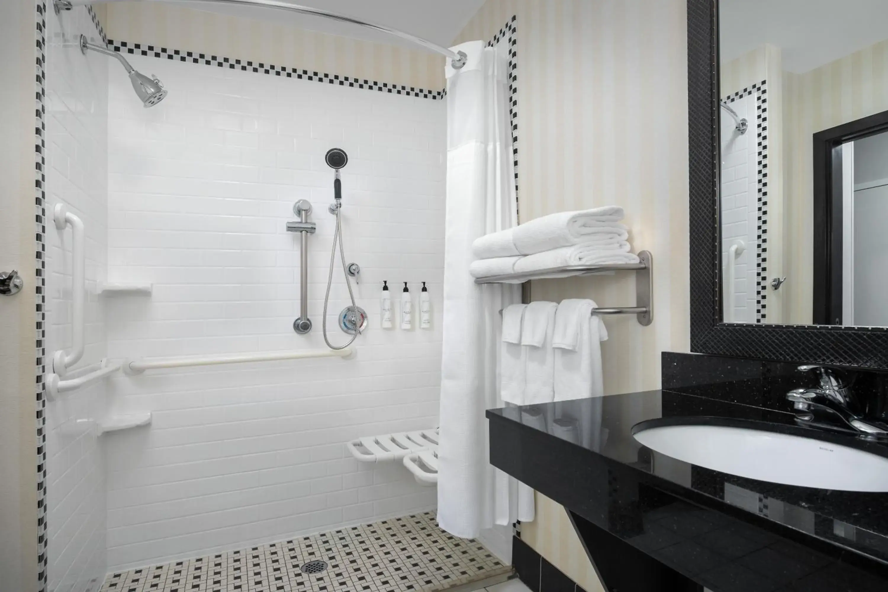 King Room with Roll-in Shower - Mobility and Hearing Accessible in Fairfield by Marriott Tacoma Puyallup King Room with Roll-in Shower - Mobility and Hearing Accessible in Fairfield by Marriott Tacoma Puyallup