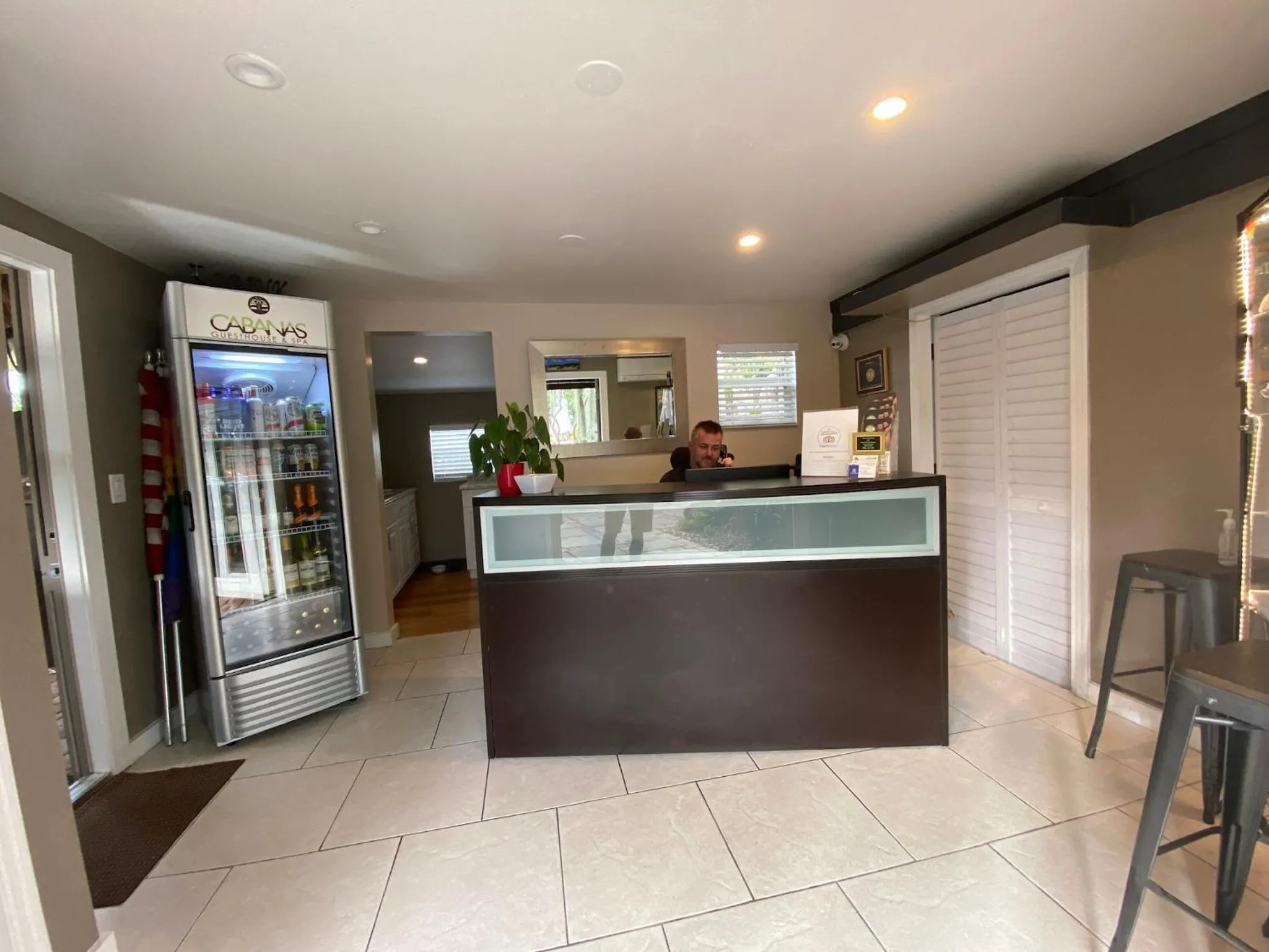 Lobby or reception in The Cabanas Guesthouse & Spa - Gay Resort catering to Gay Men