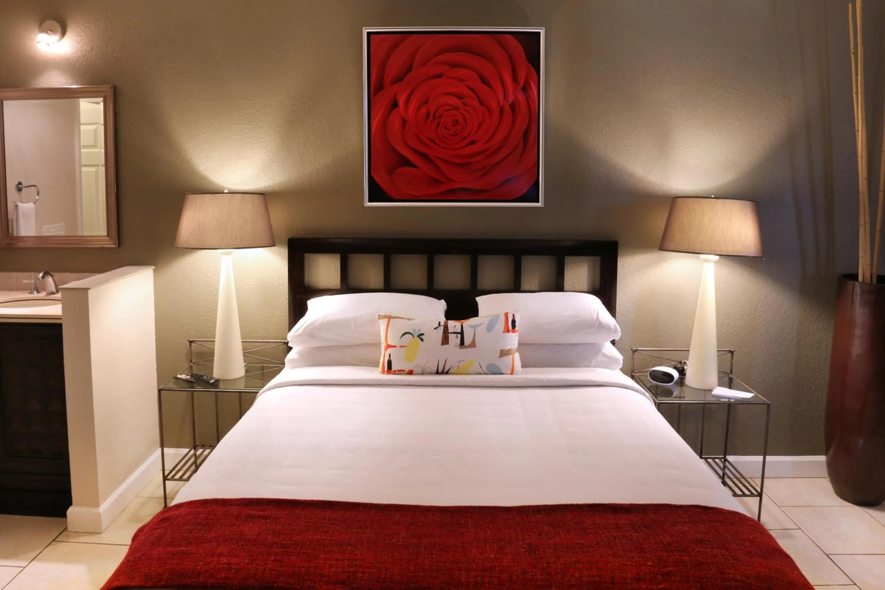 Bedroom, Bed in The Cabanas Guesthouse & Spa - Gay Resort catering to Gay Men