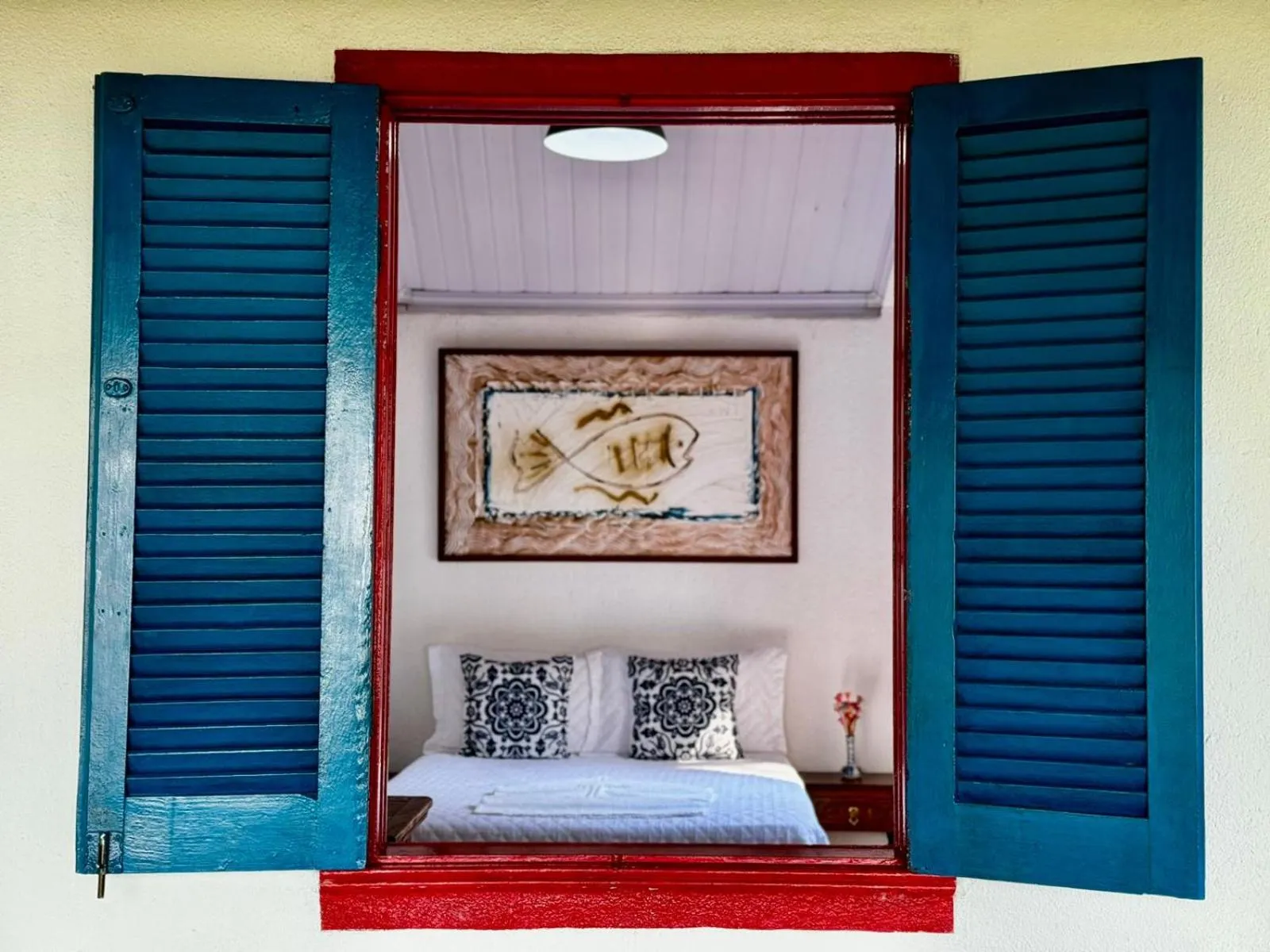 Bed in Pousada dos Navegantes