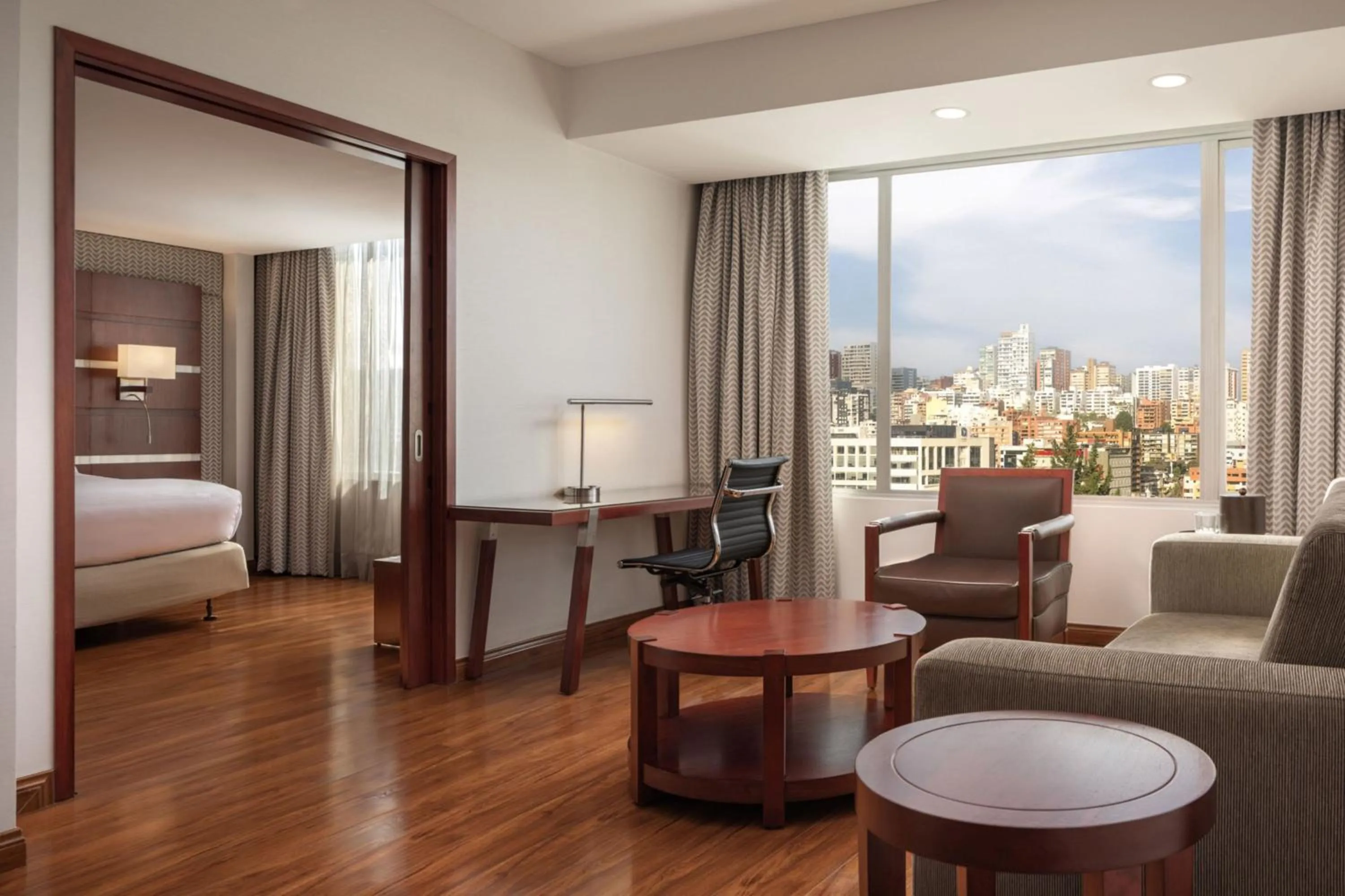 Living room, Bed in JW Marriott Quito