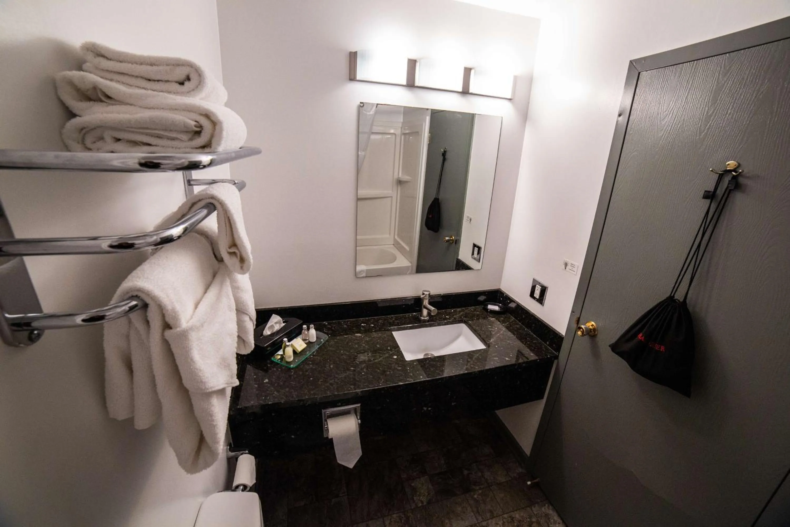 Bathroom in Prestige Hudson Bay Lodge & Conference Centre, WorldHotels Crafted Collection
