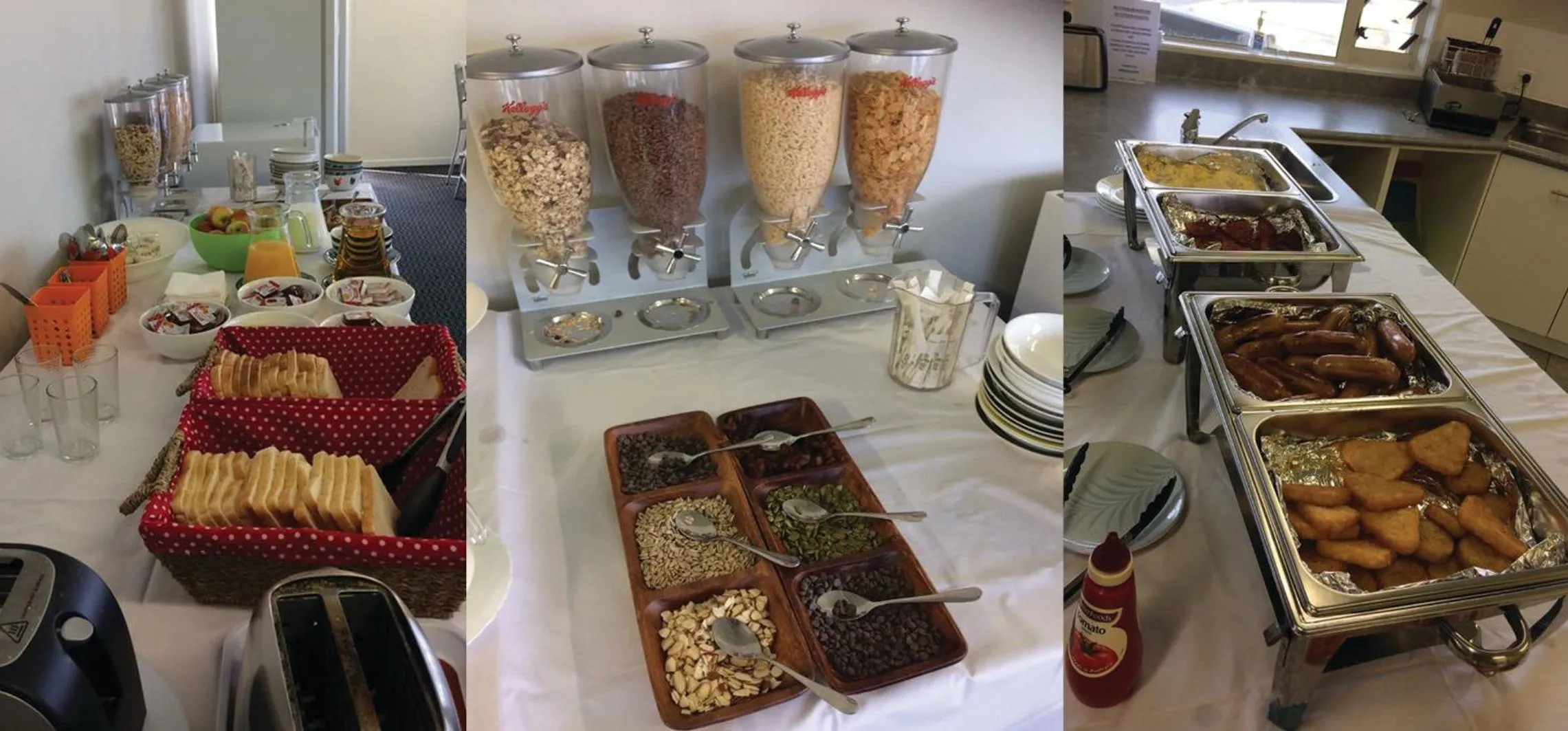 Buffet breakfast in Silver Fern Lodge